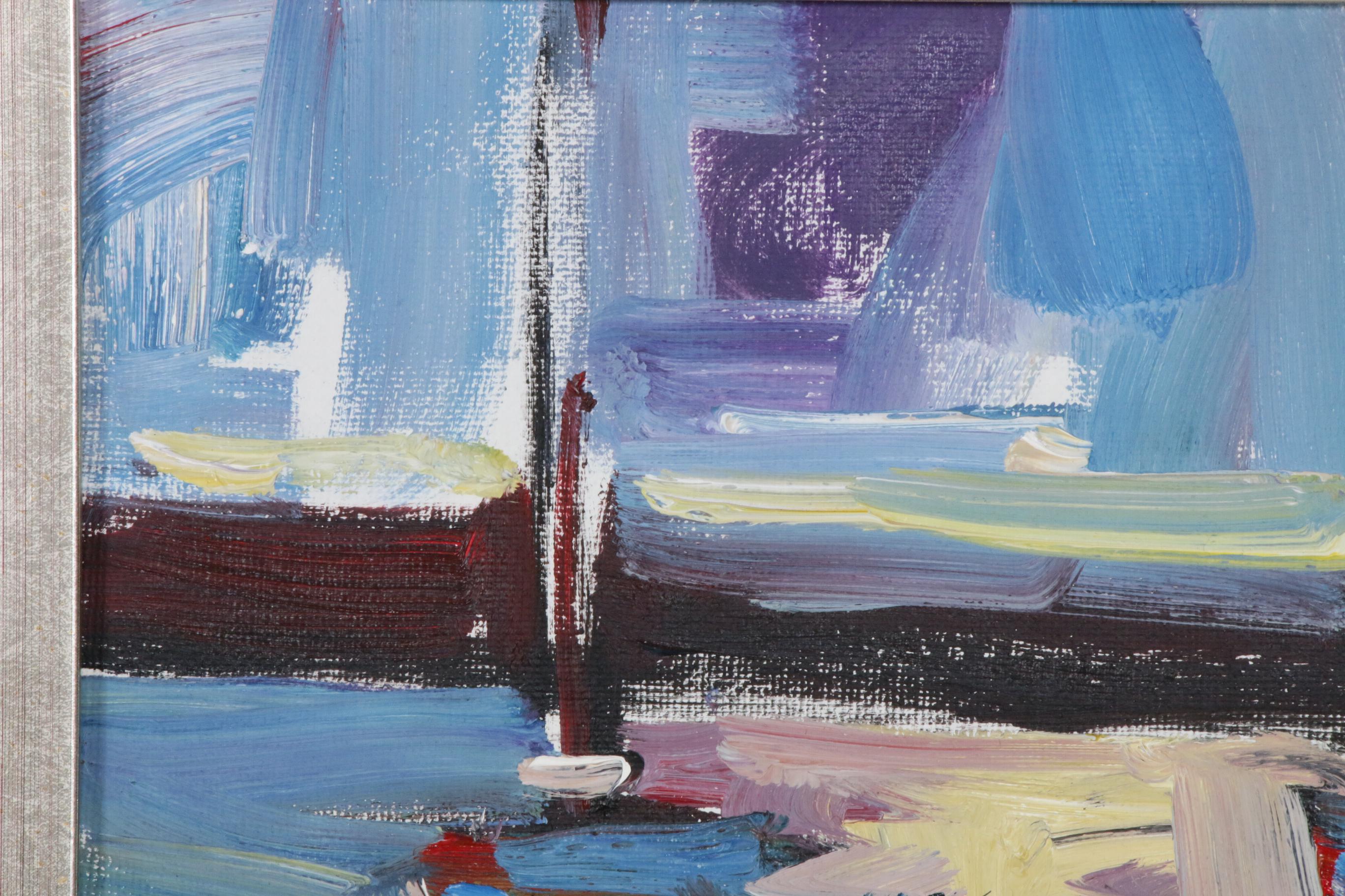 Jose Trujillo Oil Painting "Peaceful Sails"