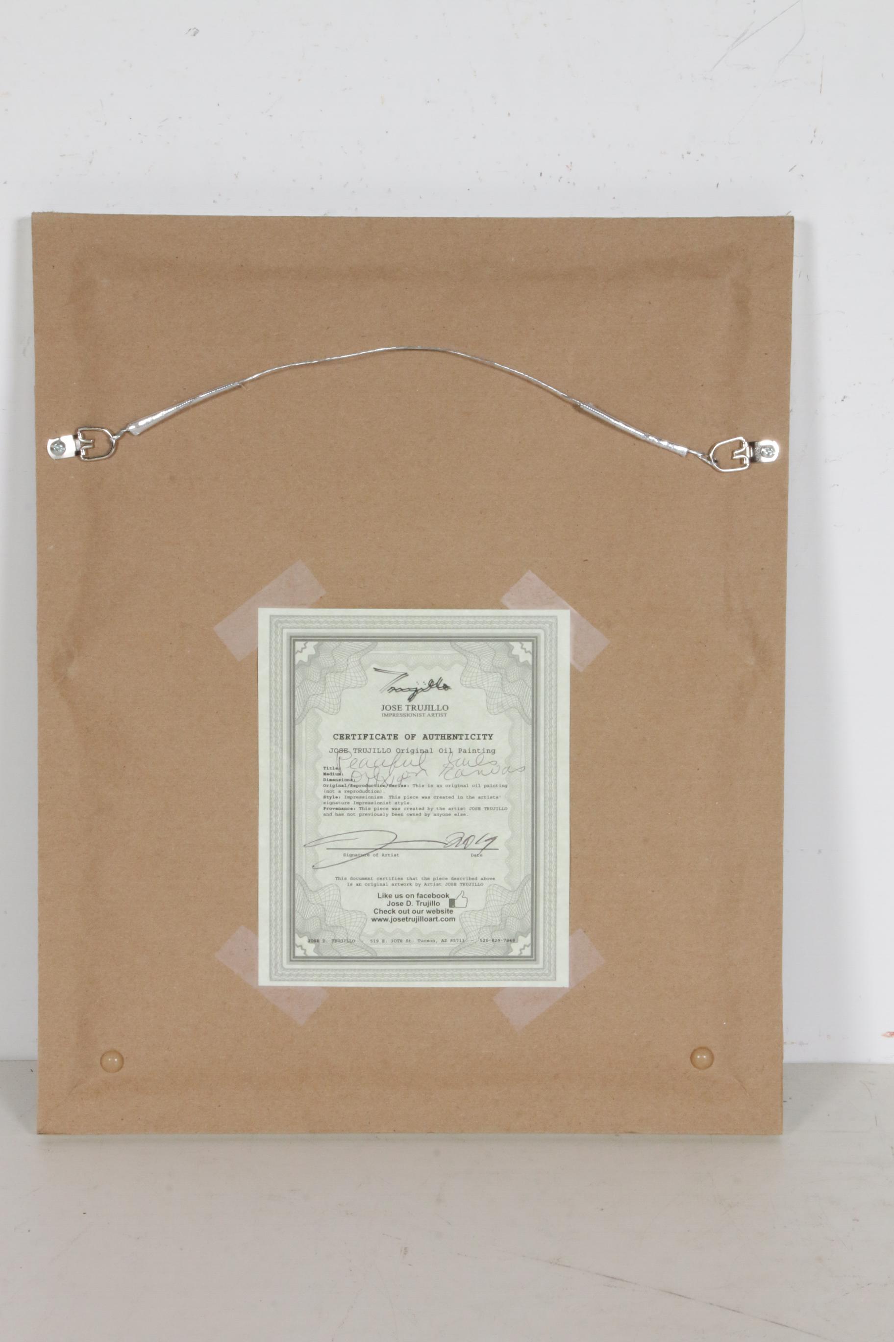 Jose Trujillo Oil Painting "Peaceful Sails"