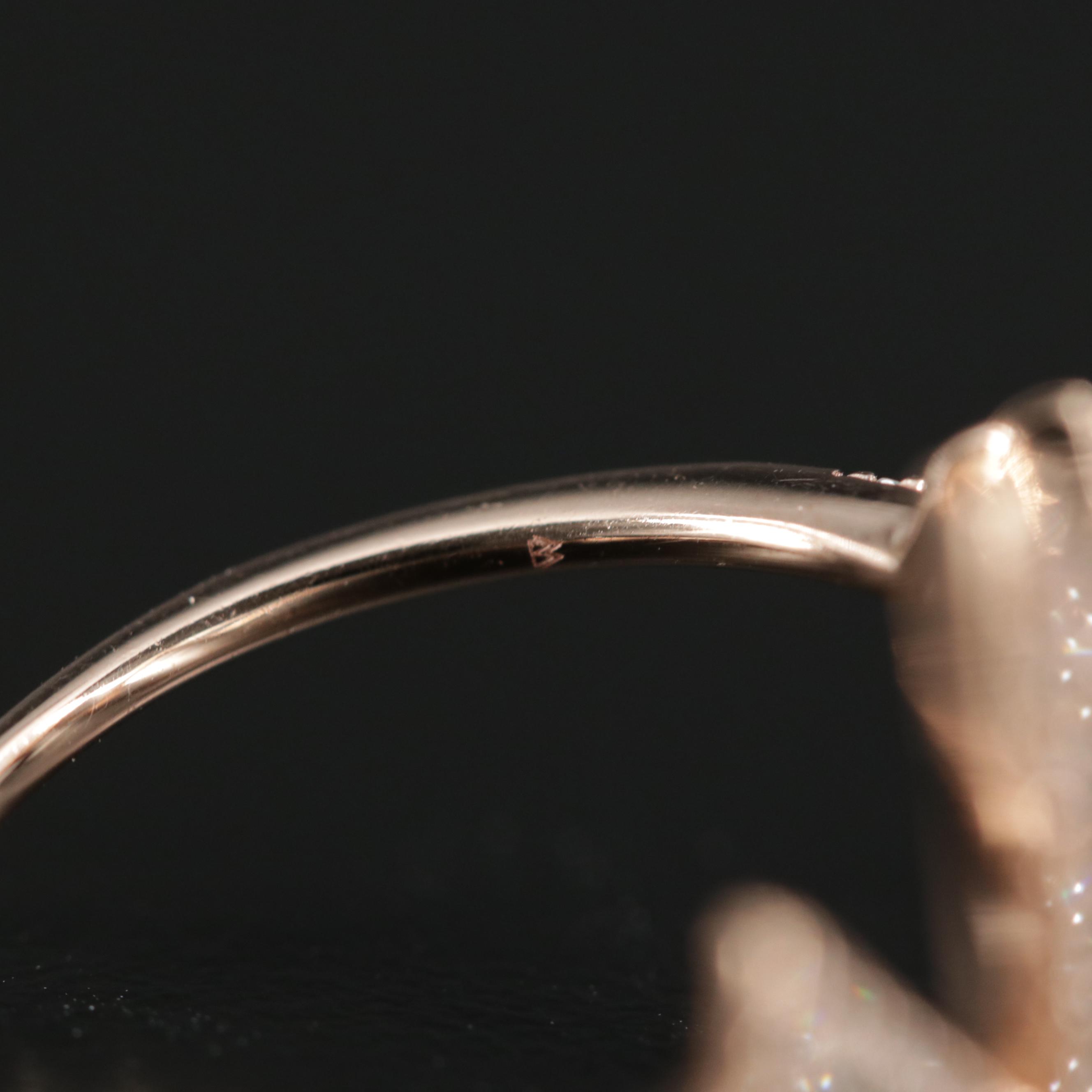 10K Gold Diamond Zig-Zag Ring