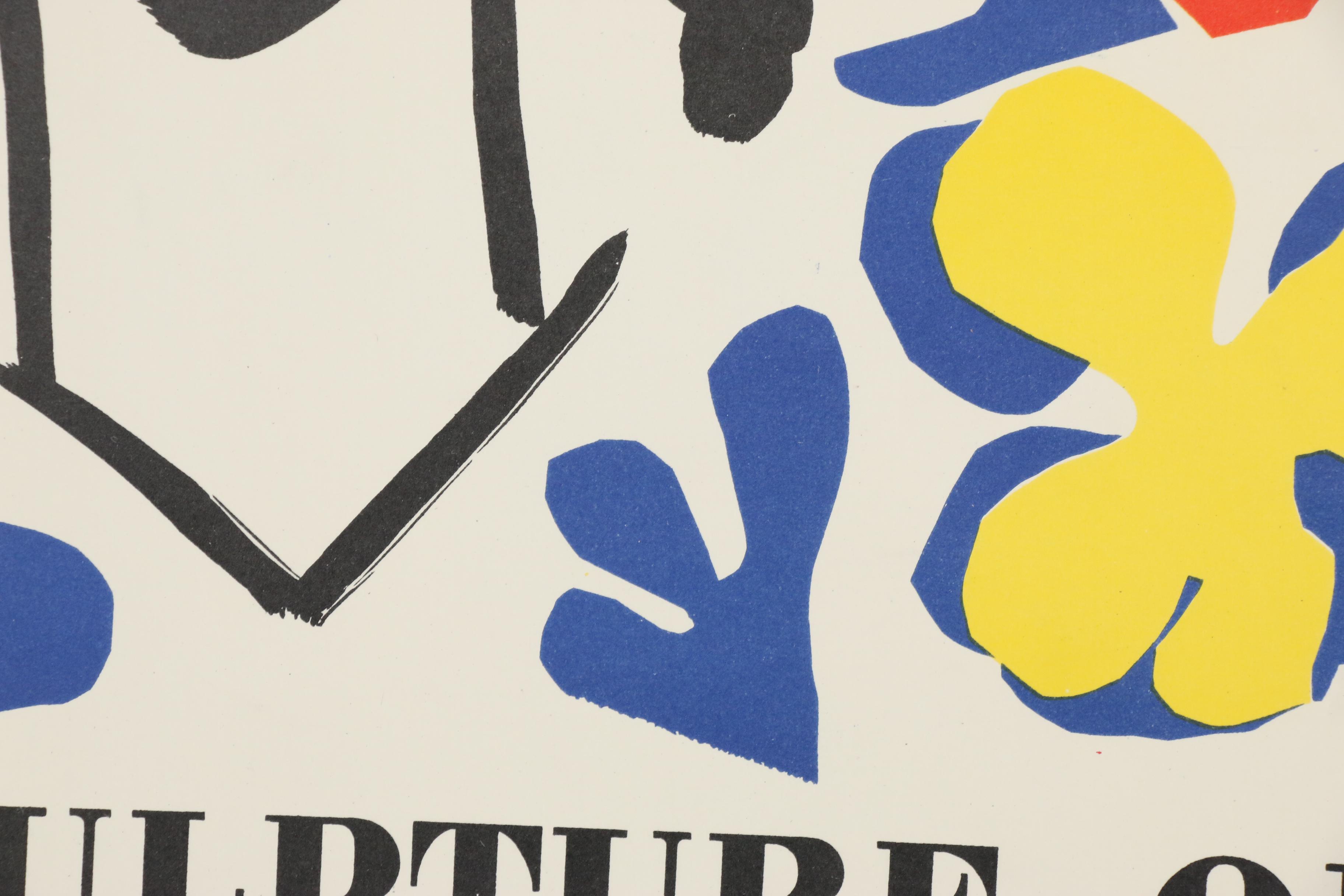 Henri Matisse Tate Gallery "The Sculpture of Matisse" Exhibition Poster, 1953