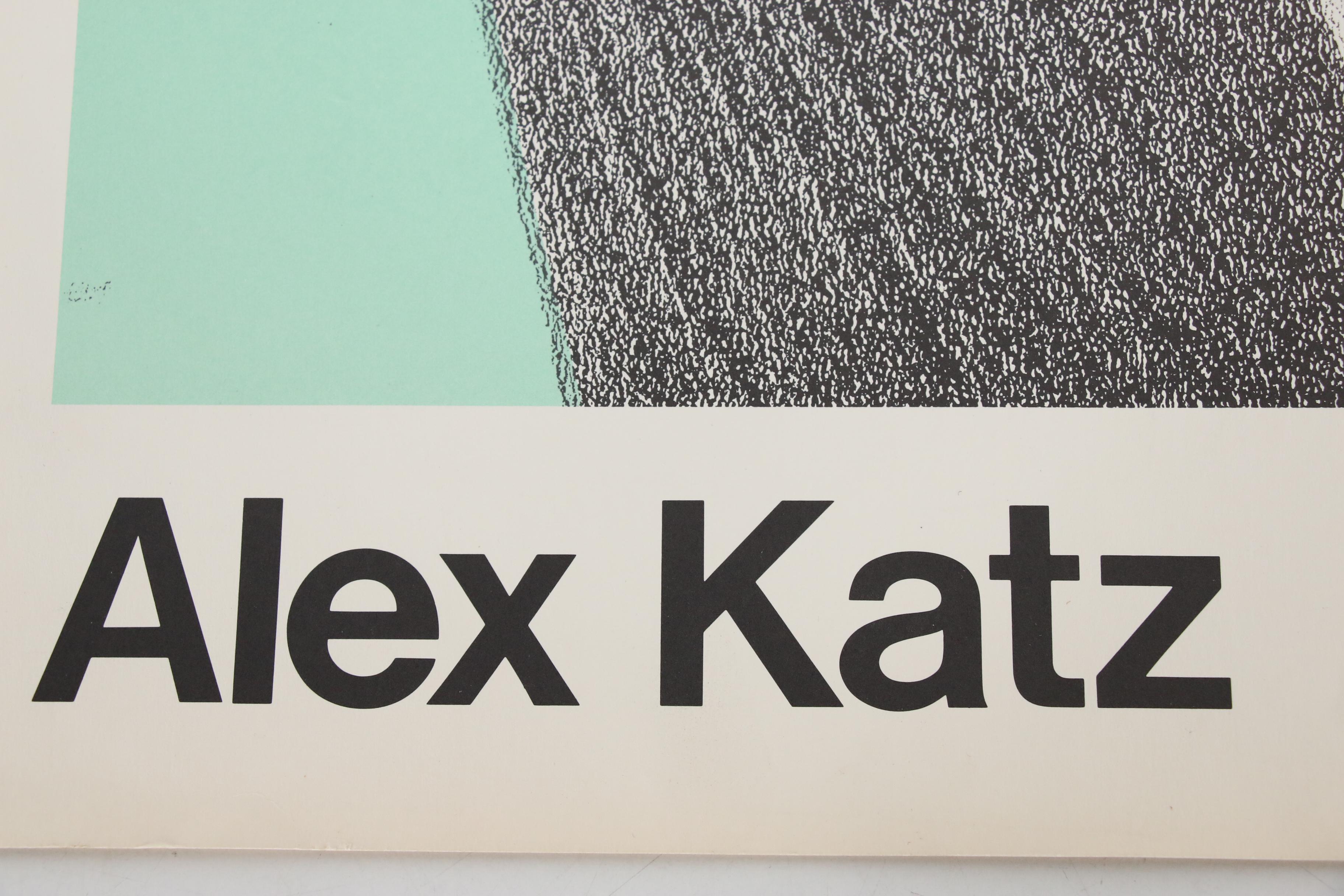 Alex Katz Lithograph Exhibition Poster, 1971