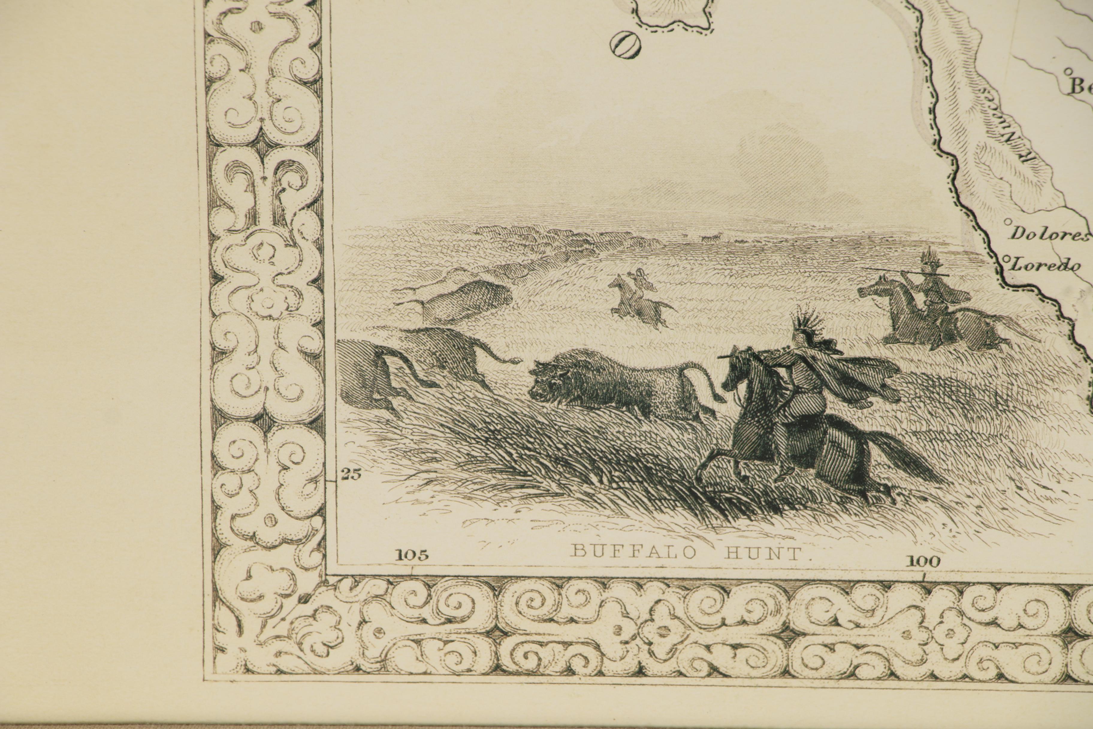 Giclée Map after John Tallis "1850 United States"