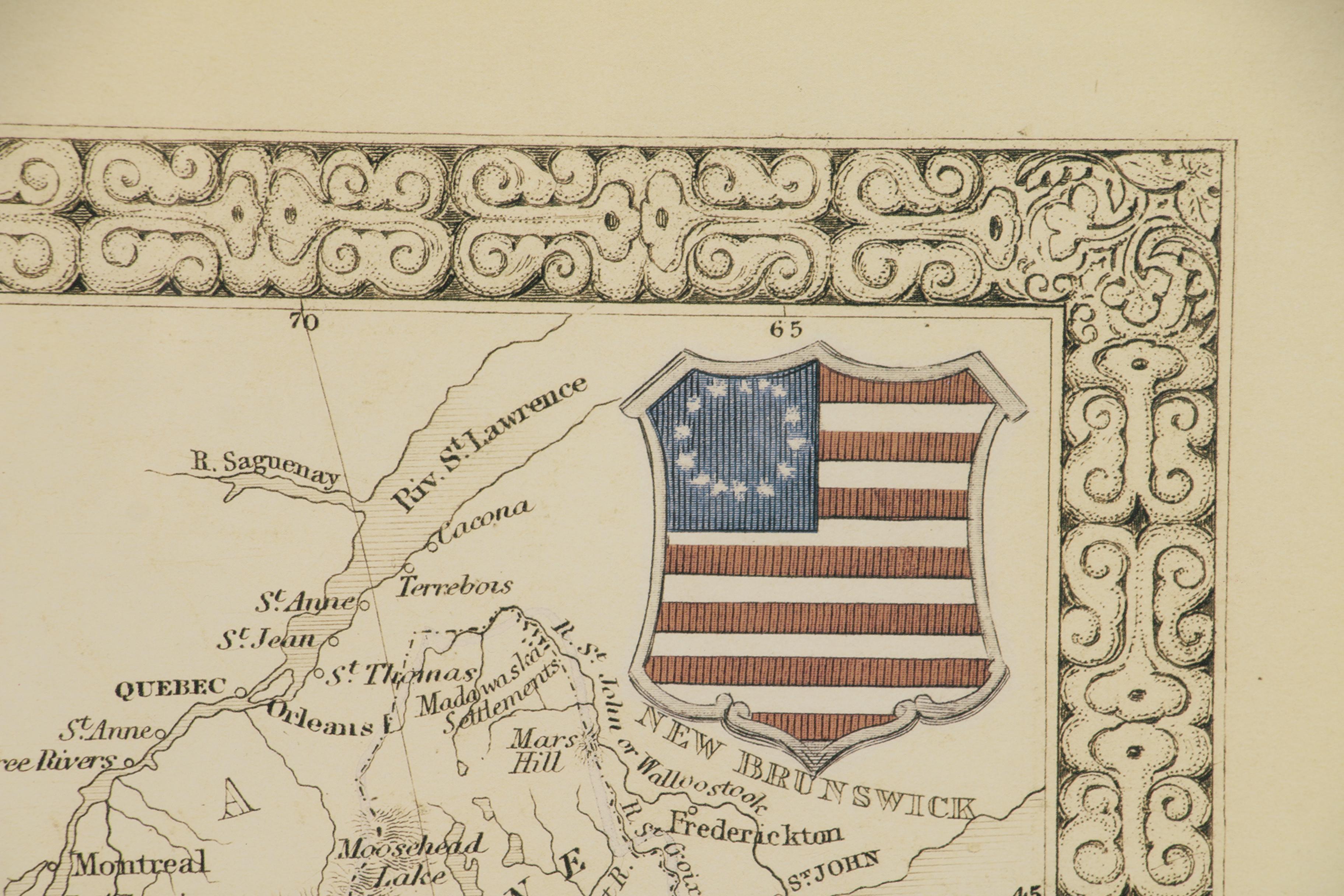 Giclée Map after John Tallis "1850 United States"