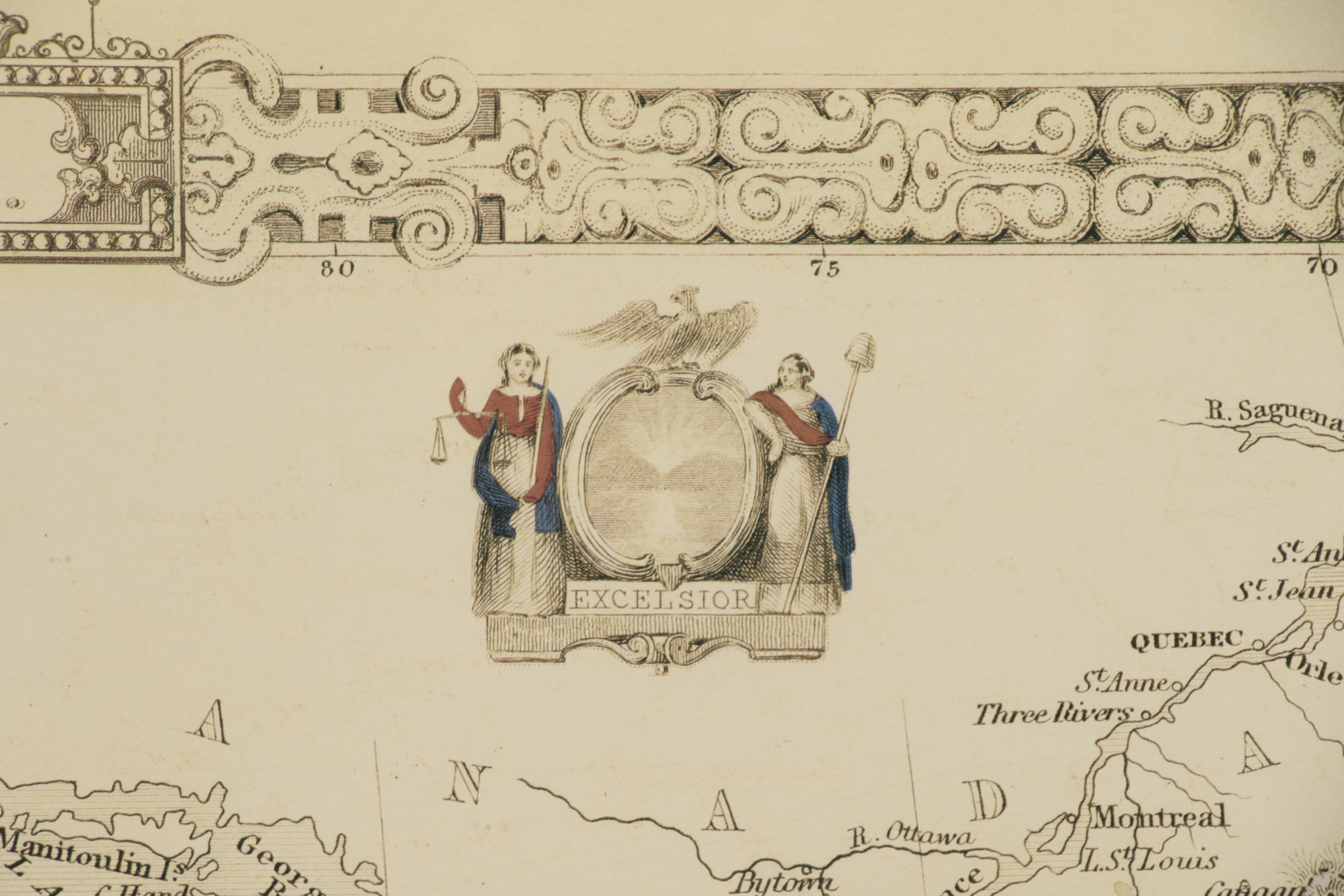 Giclée Map after John Tallis "1850 United States"