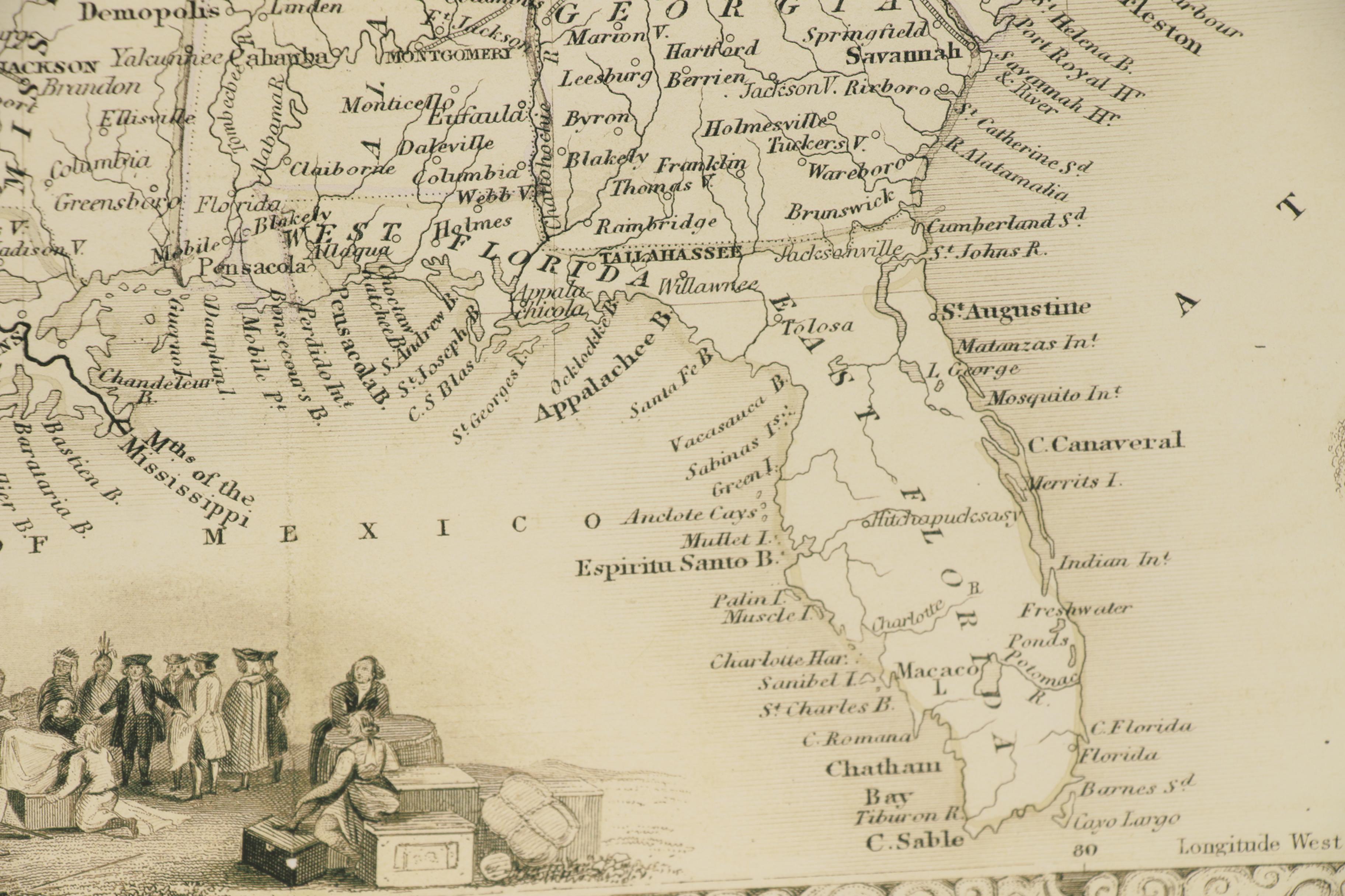 Giclée Map after John Tallis "1850 United States"