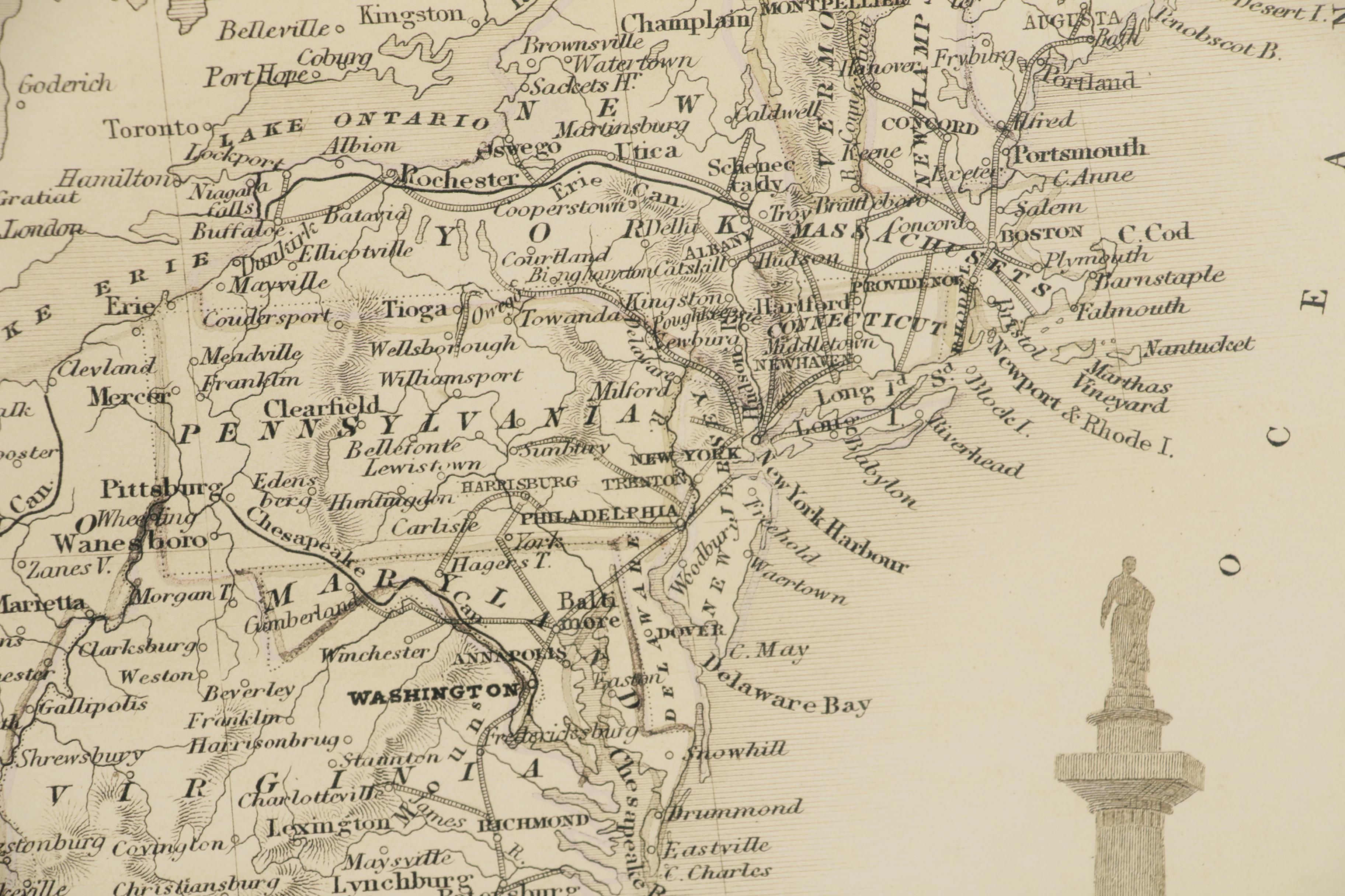 Giclée Map after John Tallis "1850 United States"