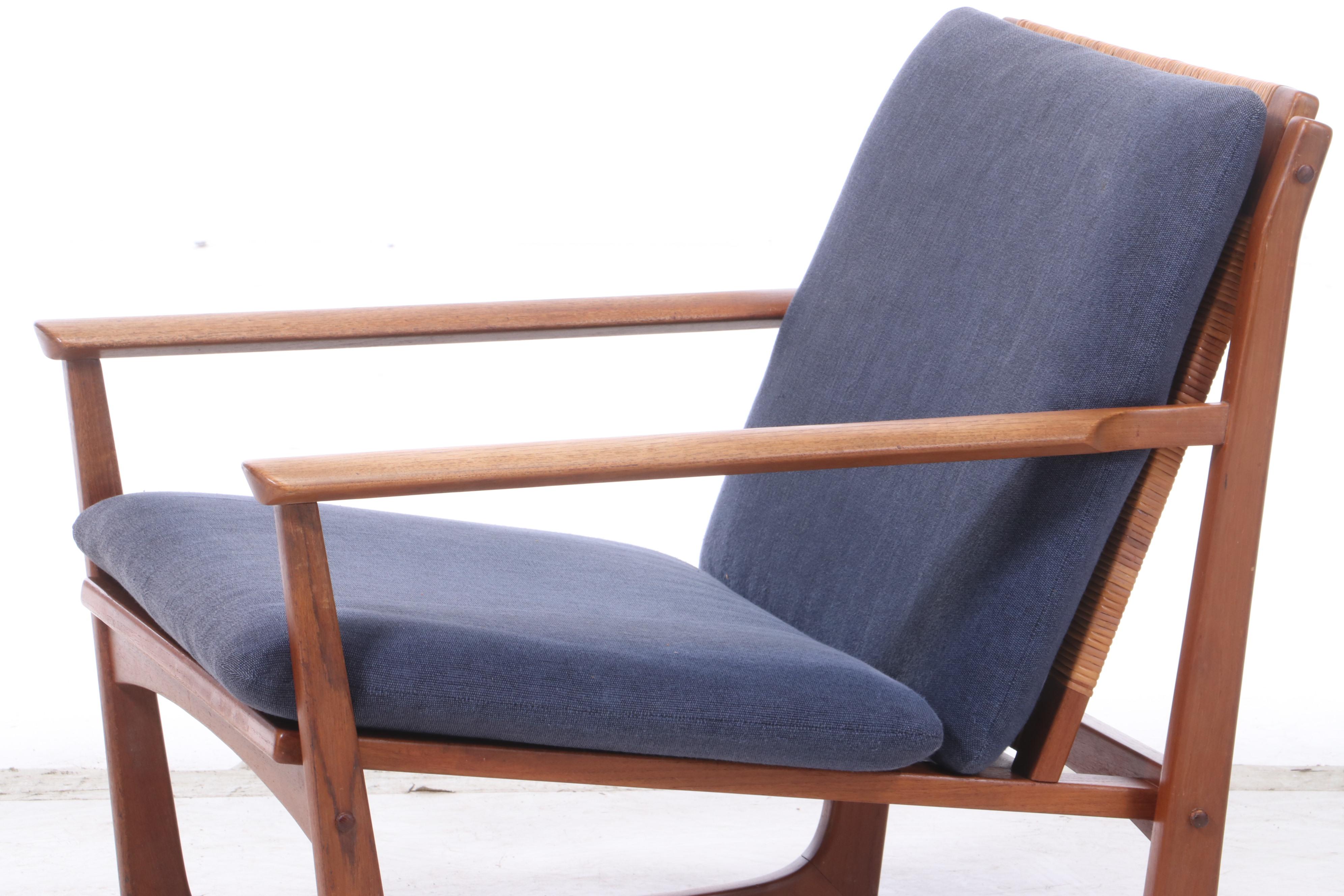 Juul Kristensen Danish Modern Teak Lounge Chair