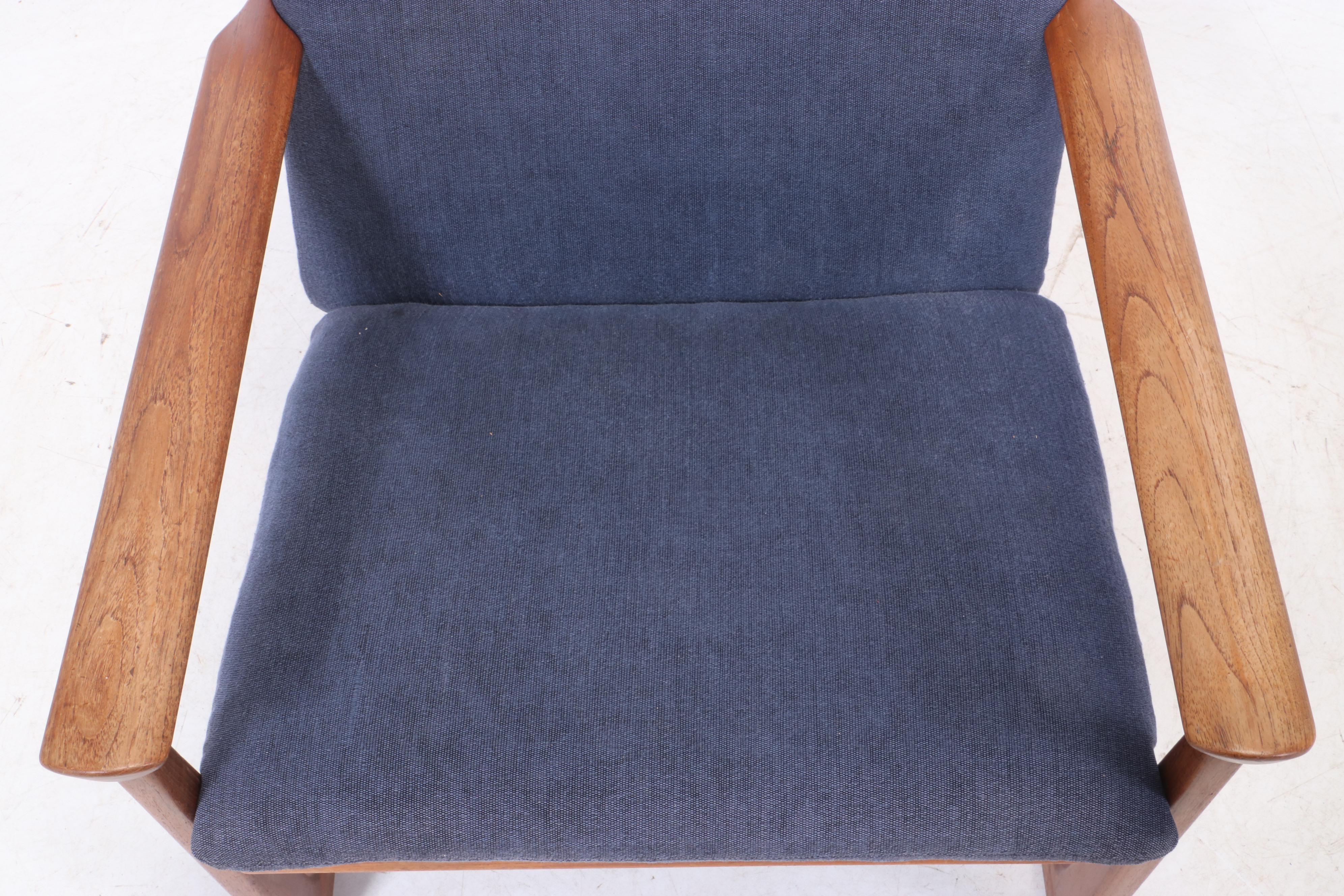 Juul Kristensen Danish Modern Teak Lounge Chair