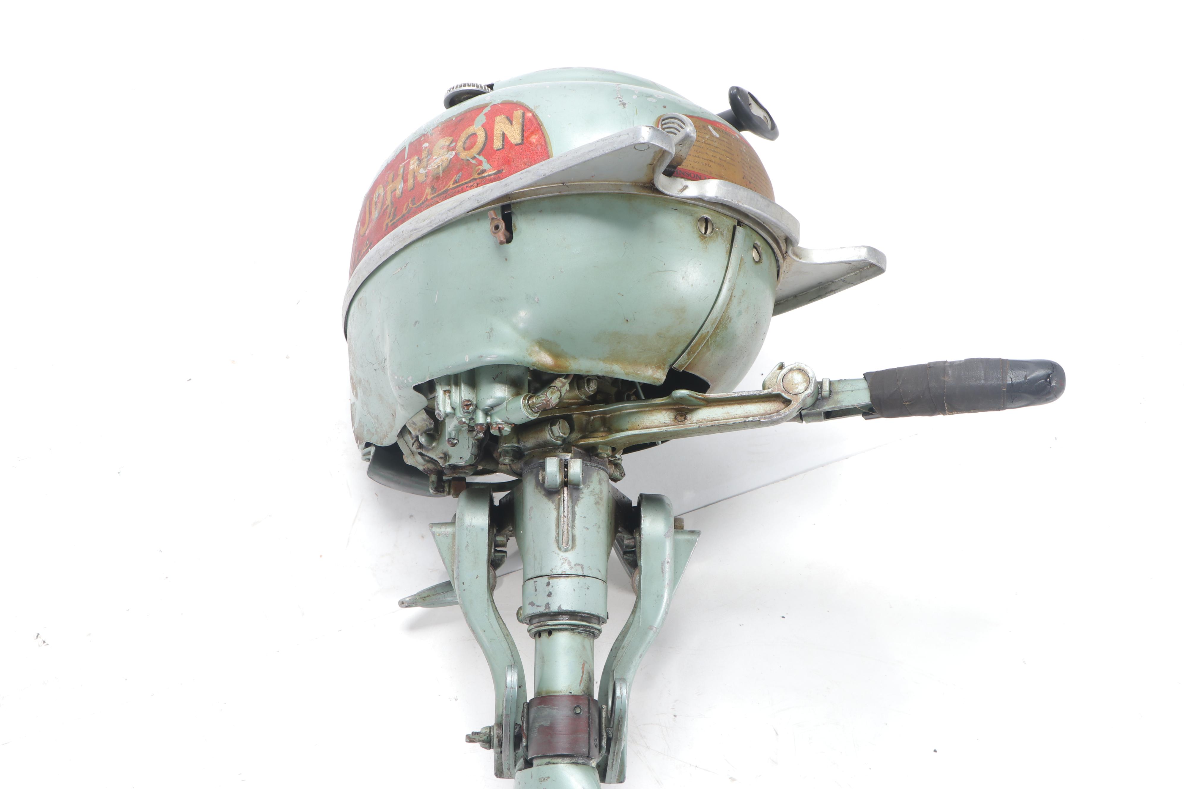 Johnson Sea Horse Outboard Boat Motor, Mid-20th Century