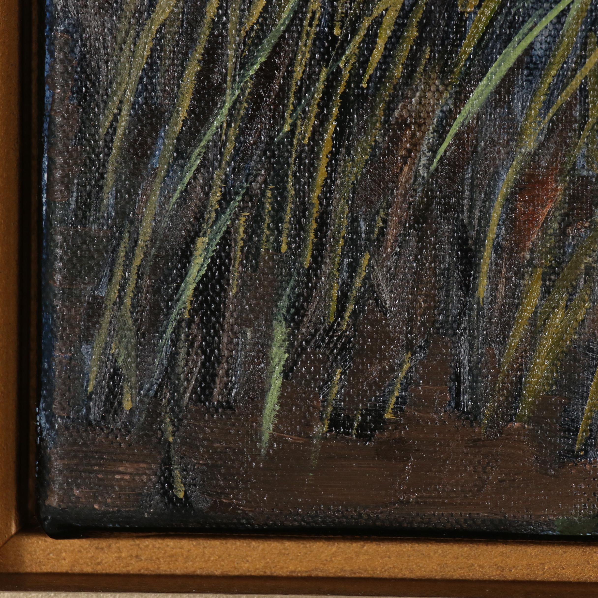 Monica Cascio Oil Painting "Egret in Azure No. 2"