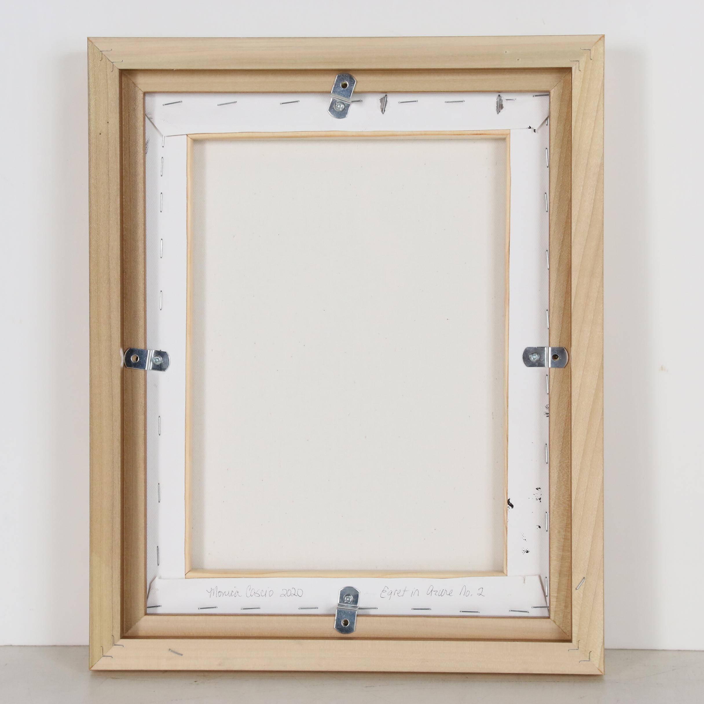 Monica Cascio Oil Painting "Egret in Azure No. 2"