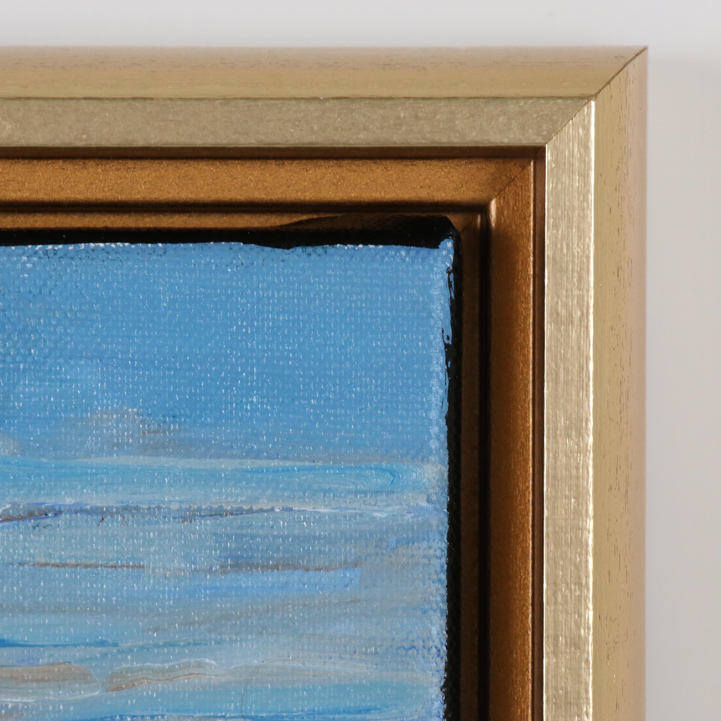 Monica Cascio Oil Painting "Egret in Azure No. 2"