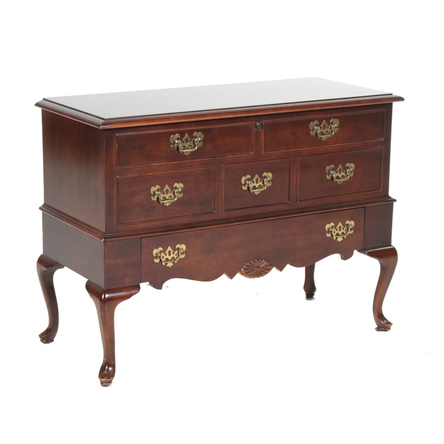 Lane Queen Anne Style Cherrywood and Cedar-Lined Chest-on-Stand