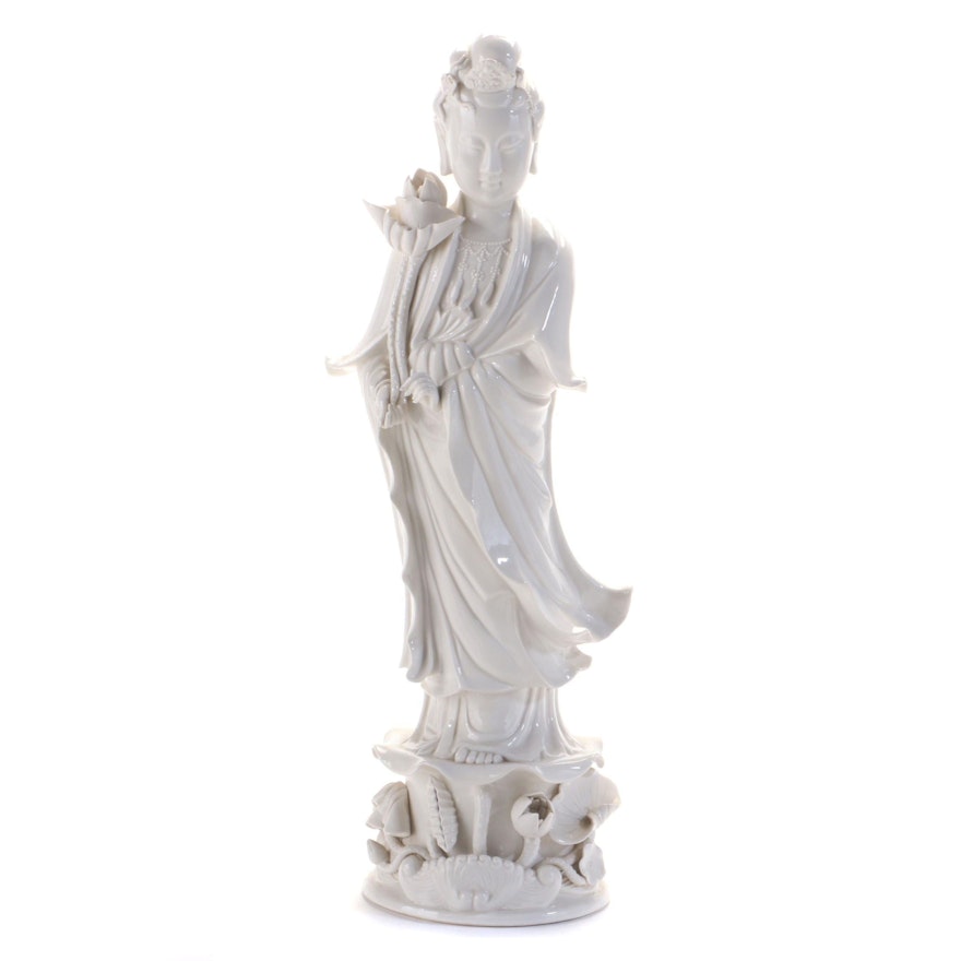 Hong Kong Blanc de Chine Guanyin Figurine