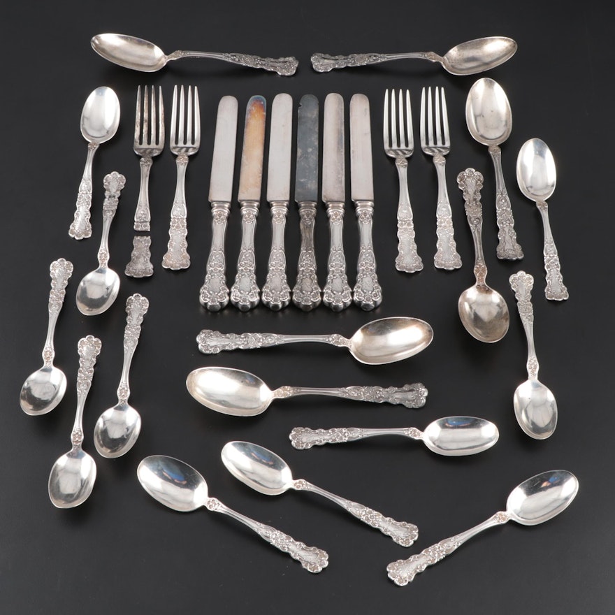 Gorham "Buttercup" Sterling Silver Flatware, Early 20th Century