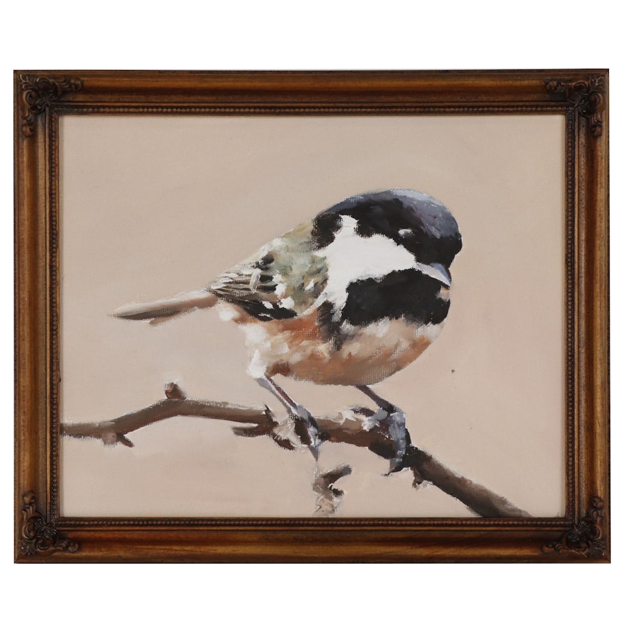 James Coates Oil Painting of a Finch