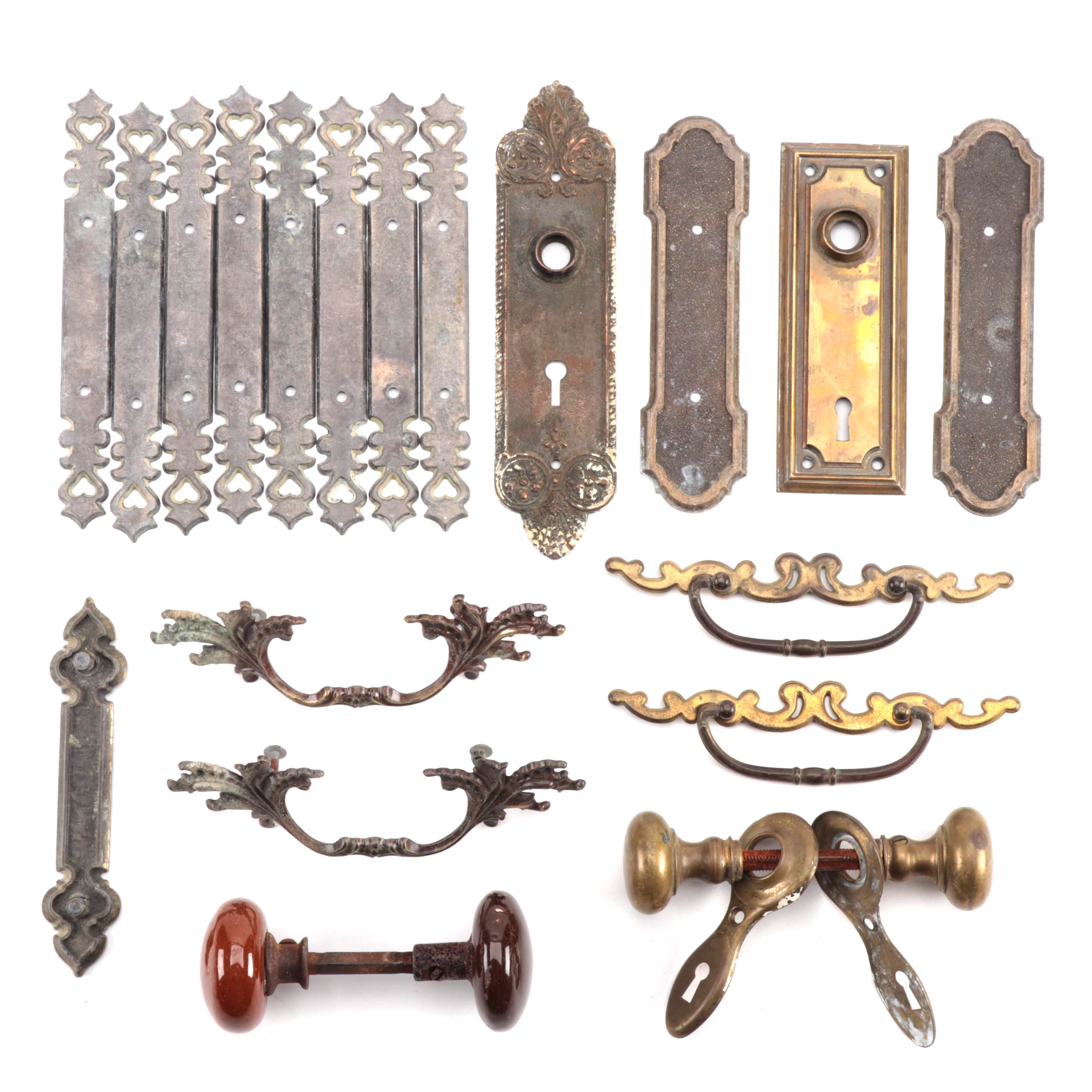 Brass Hardware for Houses and Furniture, 19th and 20th Century