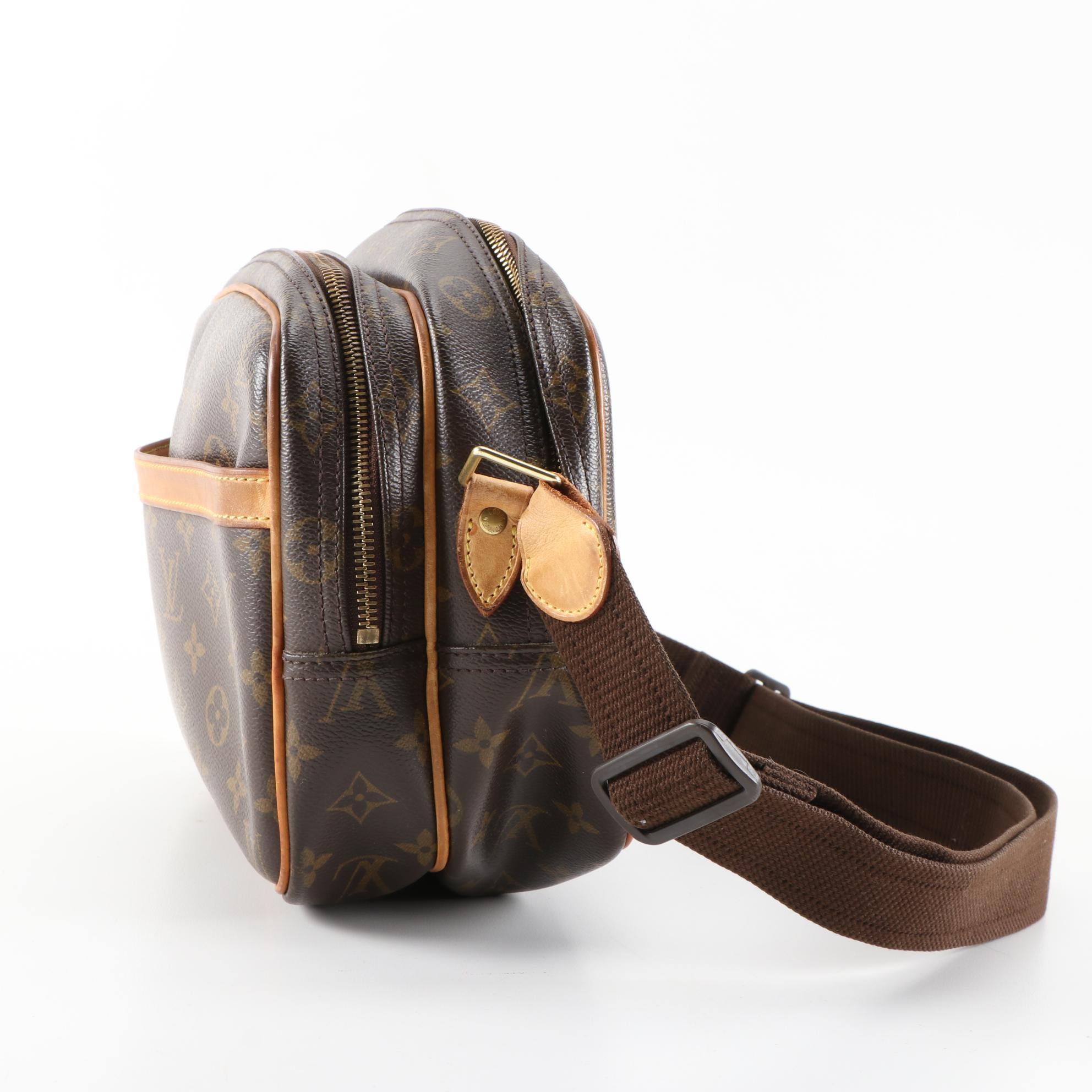 Louis Vuitton Reporter PM Bag in Monogram Canvas and Vachetta Leather