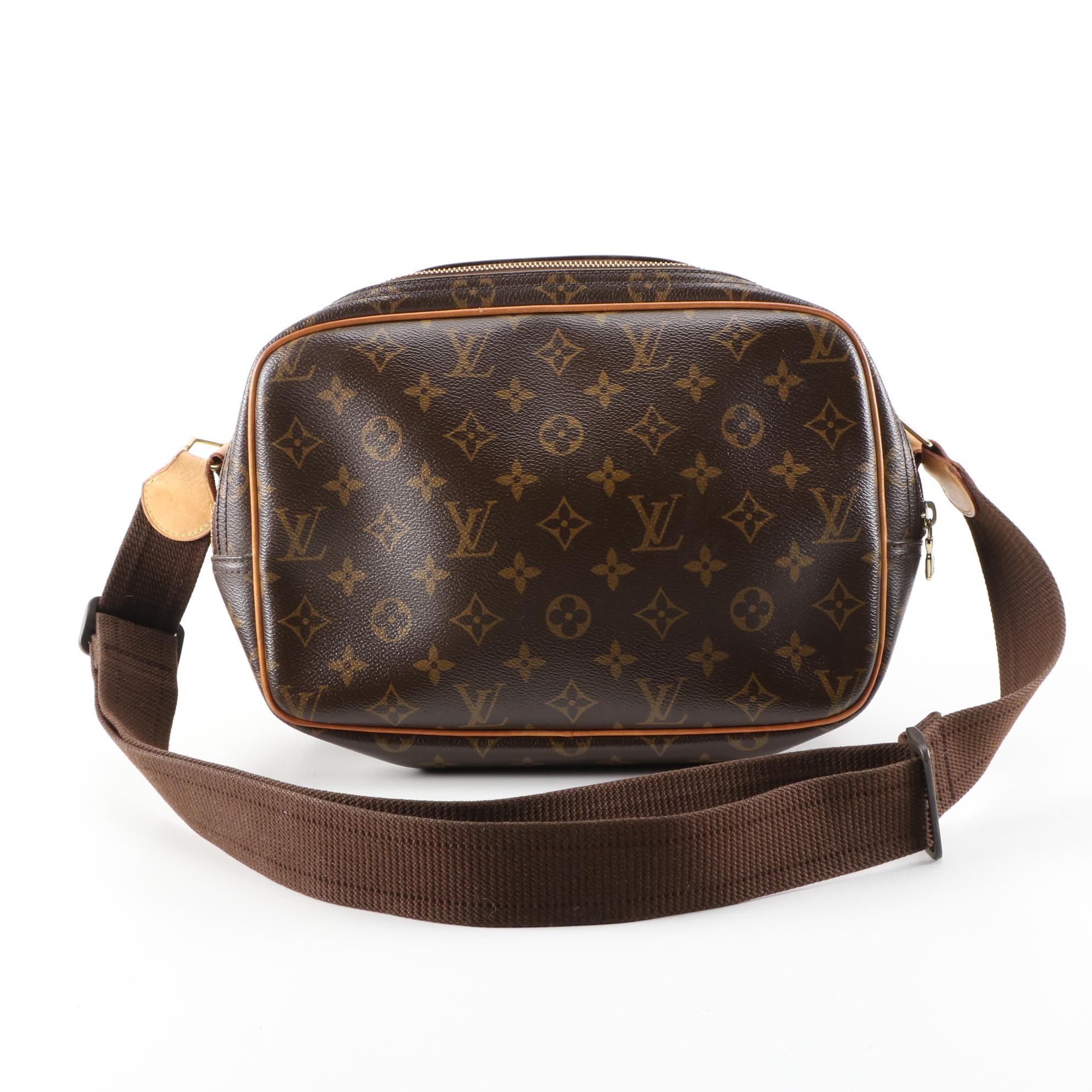 Louis Vuitton Reporter PM Bag in Monogram Canvas and Vachetta Leather