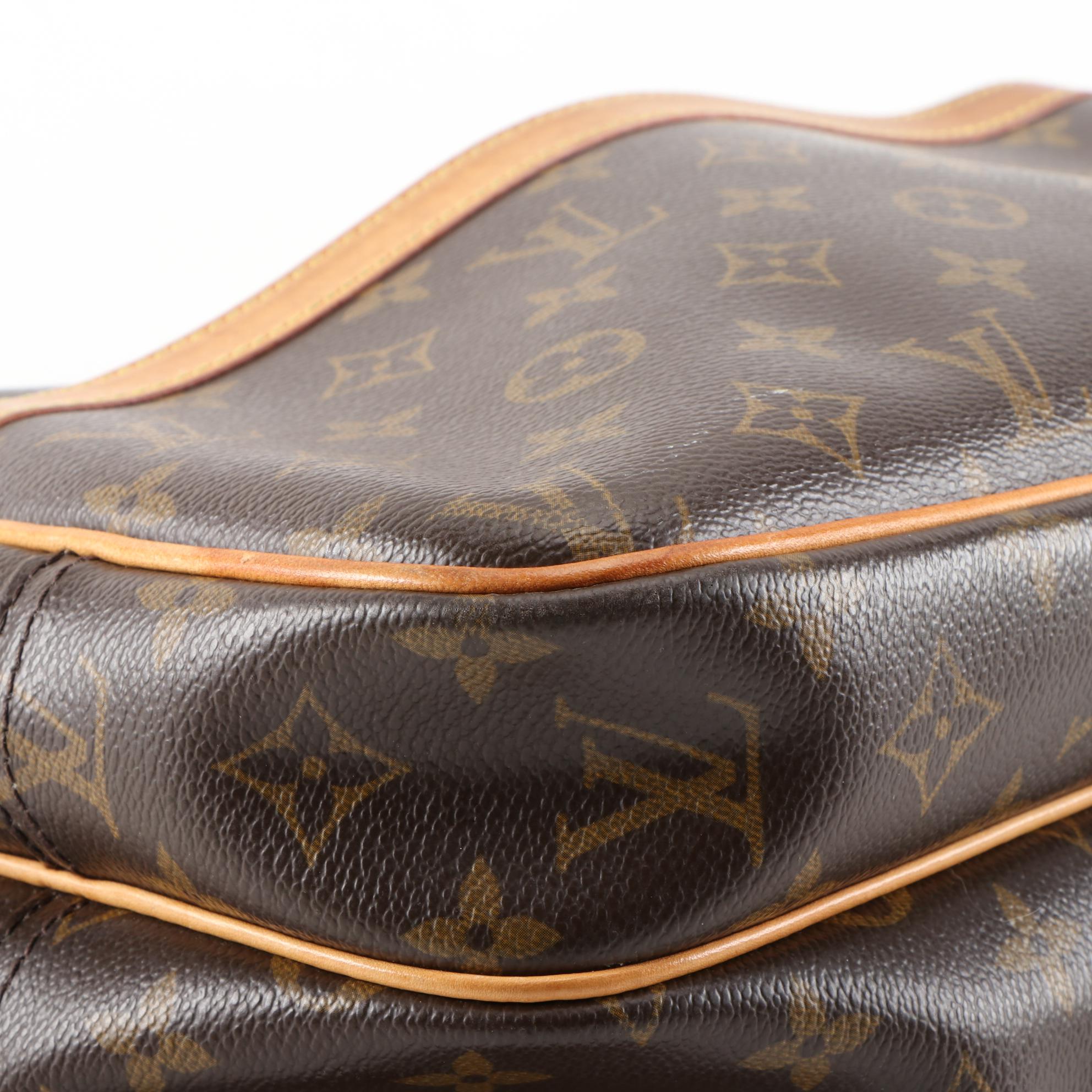 Louis Vuitton Reporter PM Bag in Monogram Canvas and Vachetta Leather