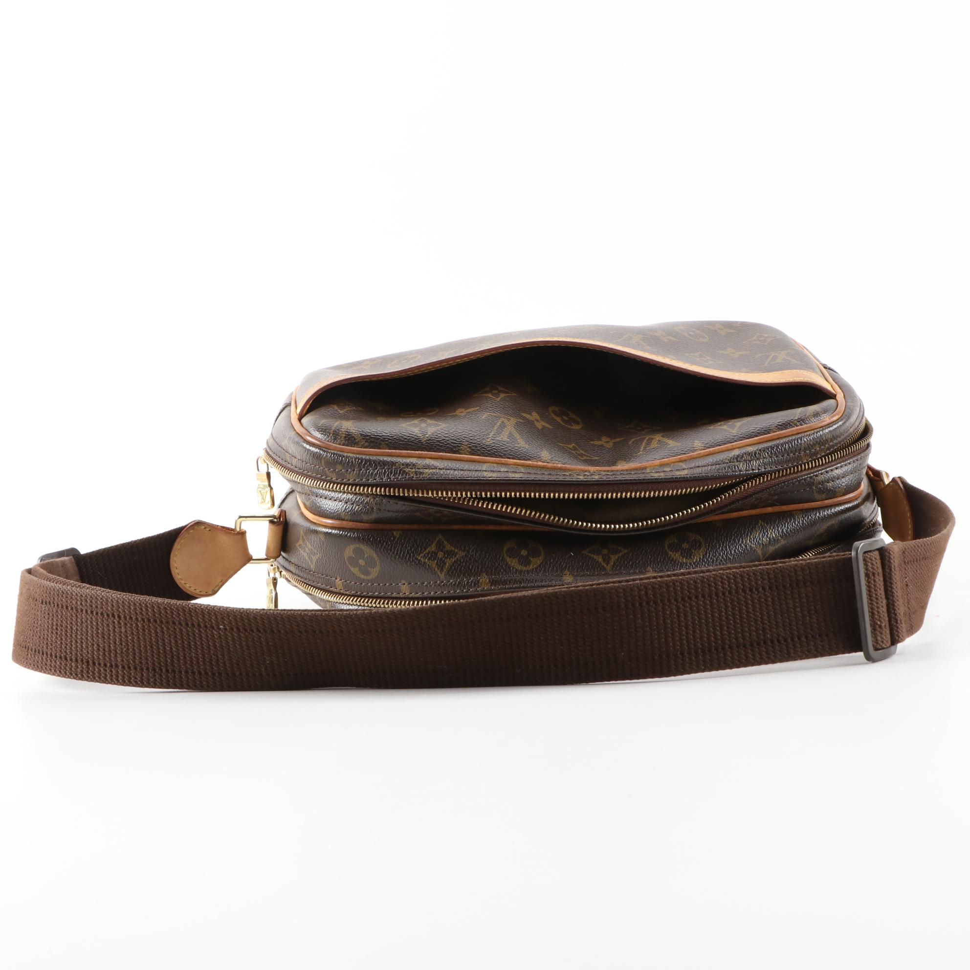 Louis Vuitton Reporter PM Bag in Monogram Canvas and Vachetta Leather