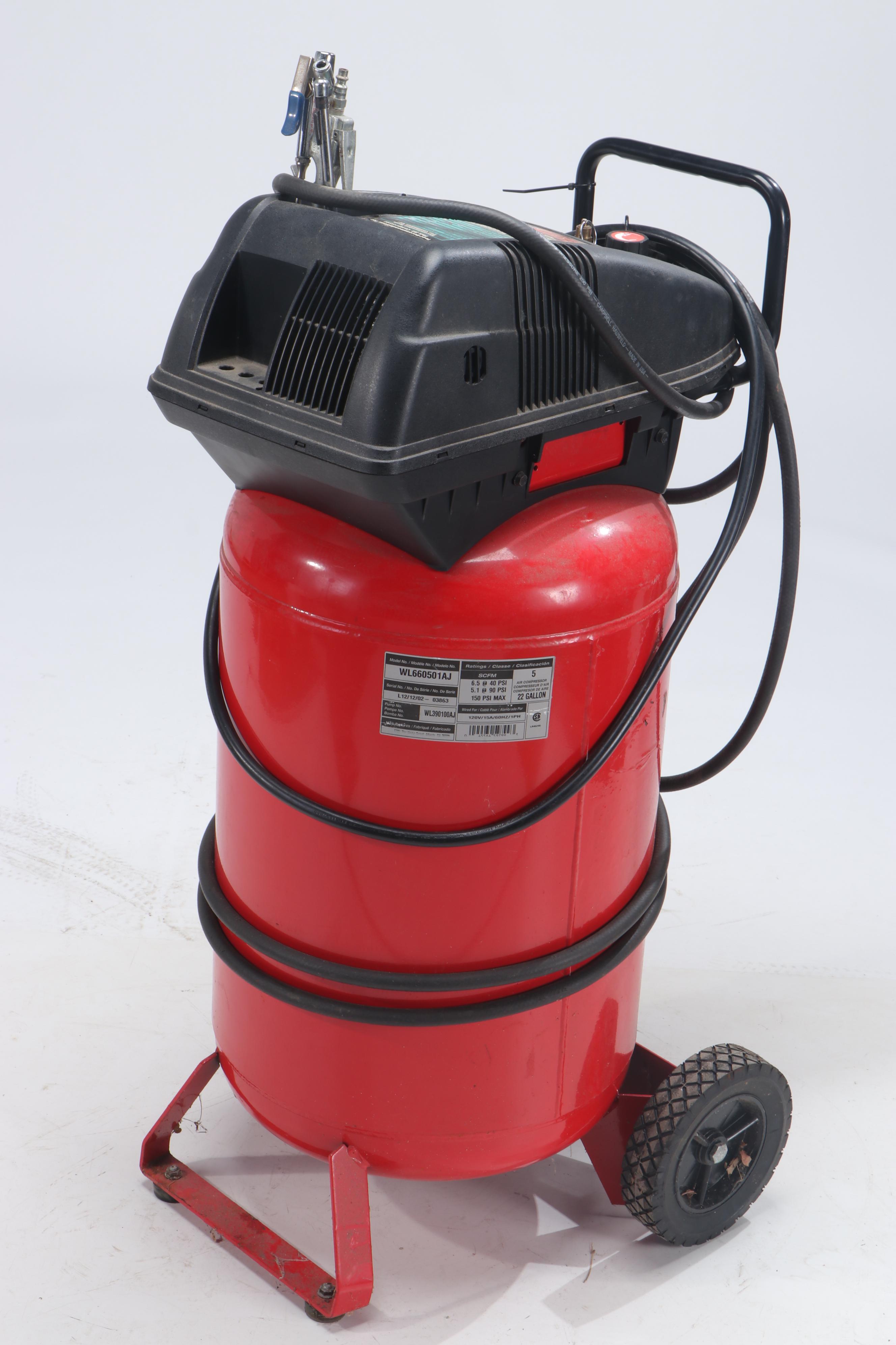 Husky Model WL660501AJ Portable Air Compressor