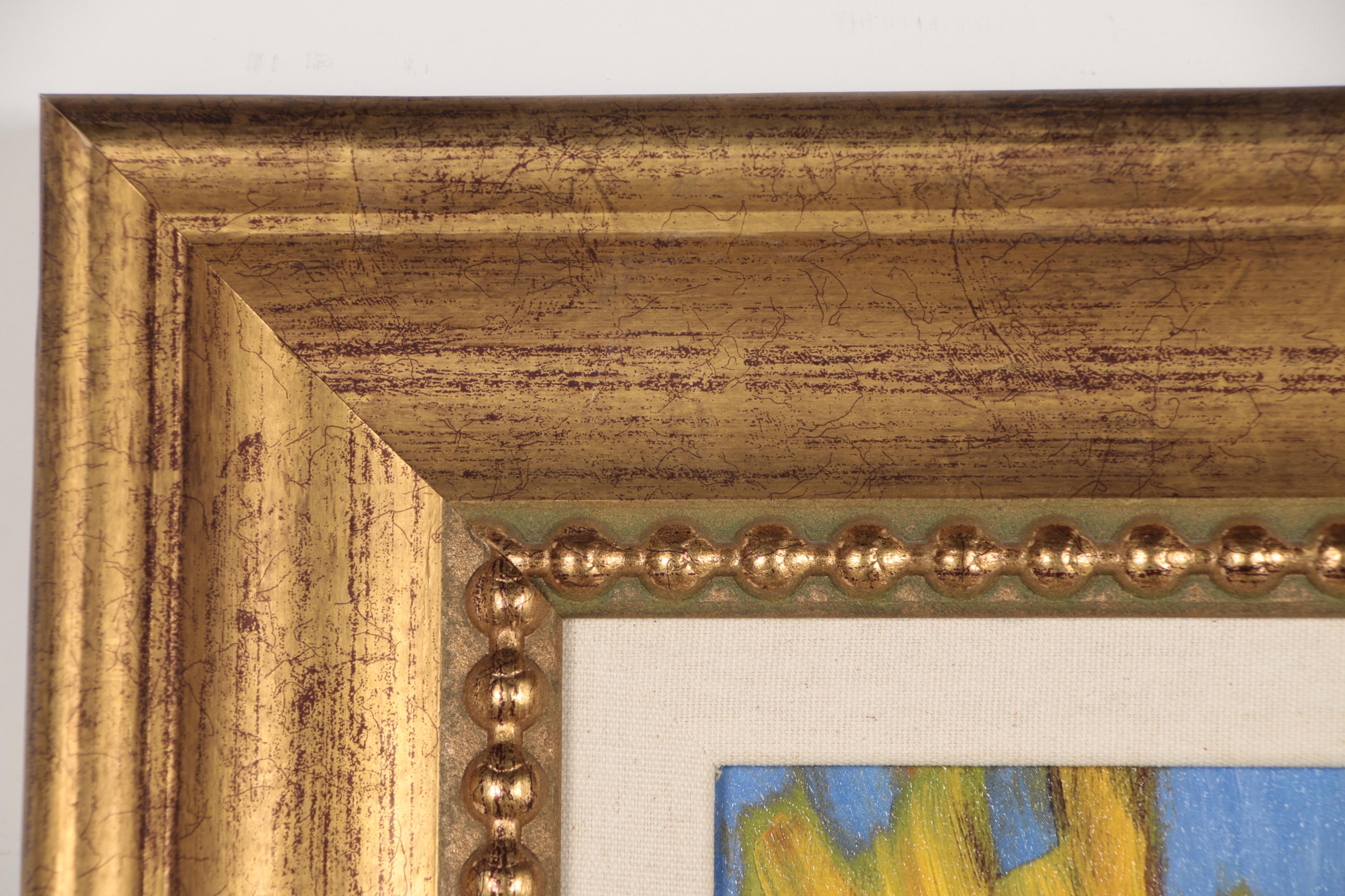 Jae Dougall Oil Painting of Sunflowers