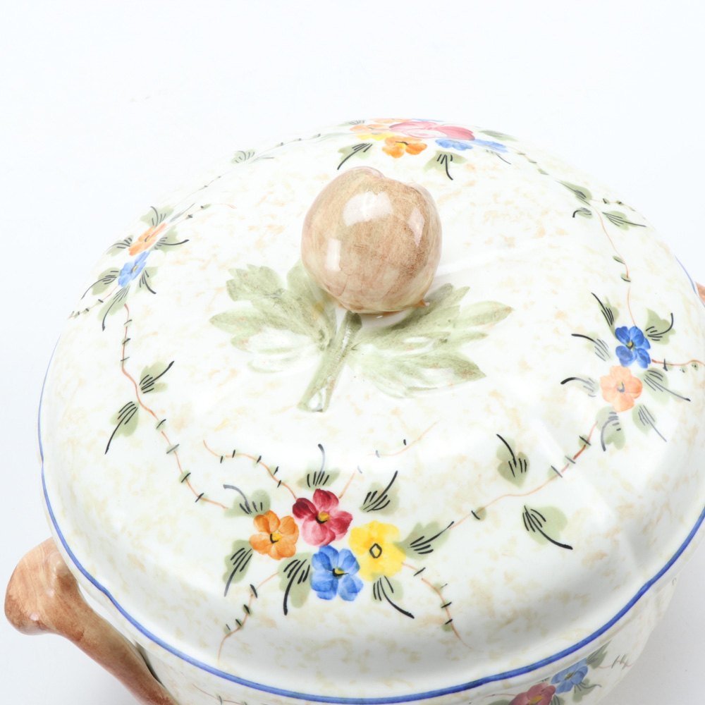 Longchamp "Nemour" French Hand-Painted Ceramic Dinnerware