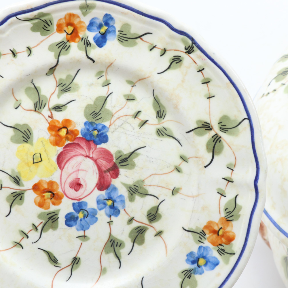 Longchamp "Nemour" French Hand-Painted Ceramic Dinnerware