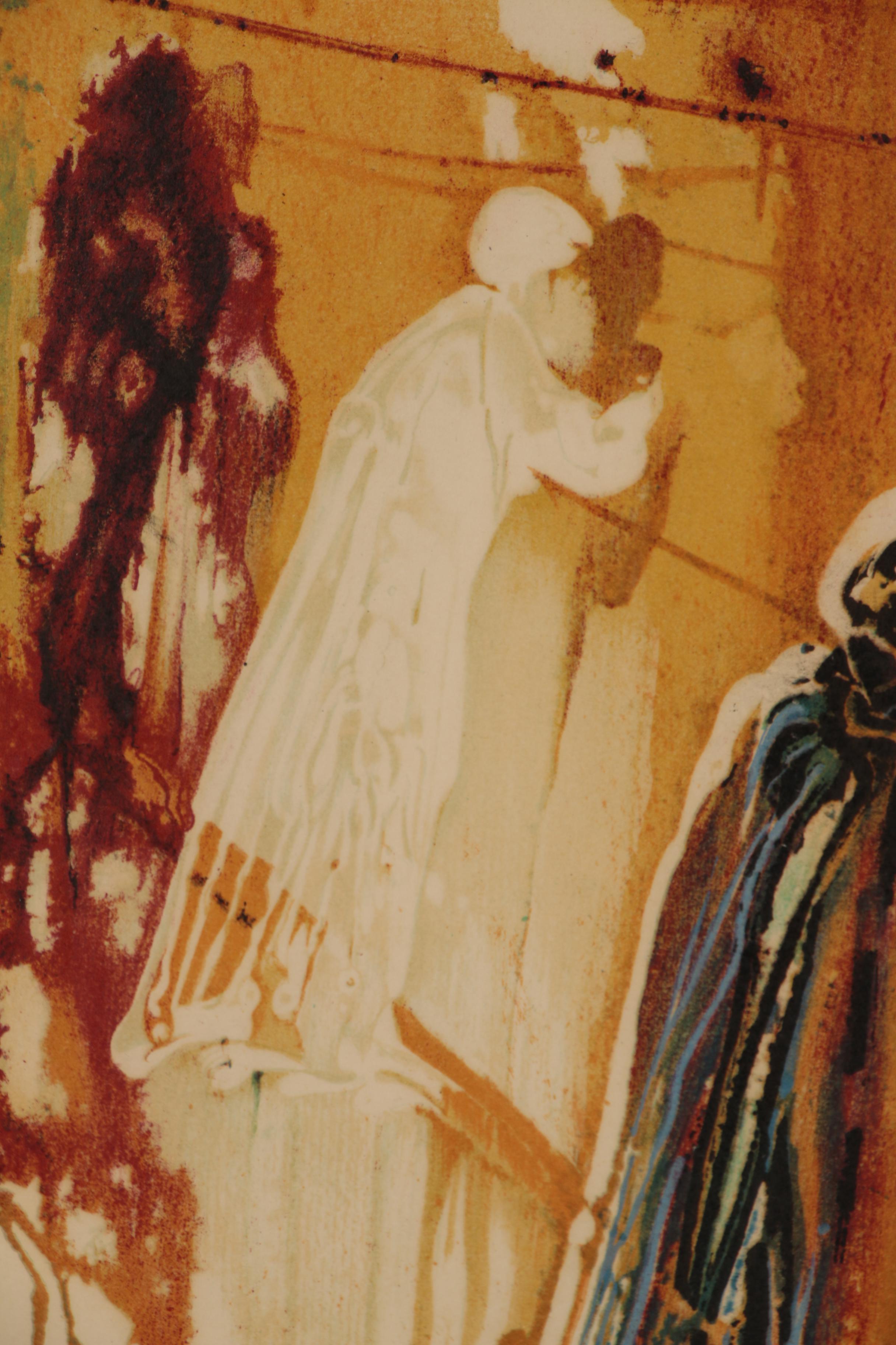 Salvador Dali Lithograph "The Wailing Wall"