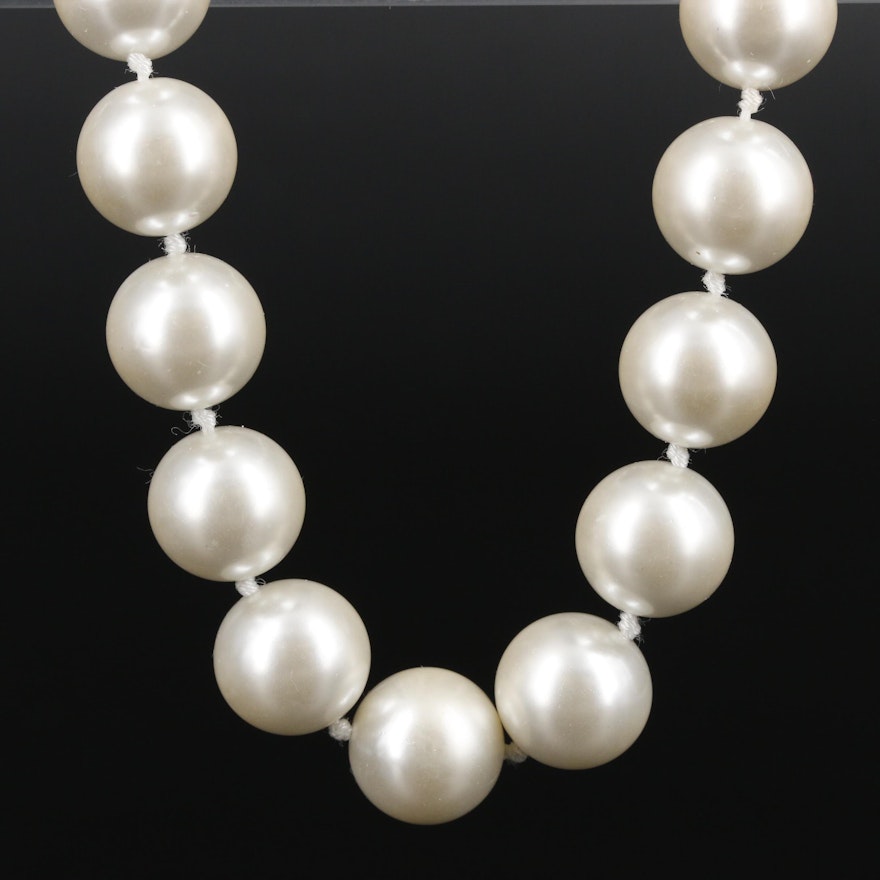 Tommy Hilfiger Imitation Pearl Necklace