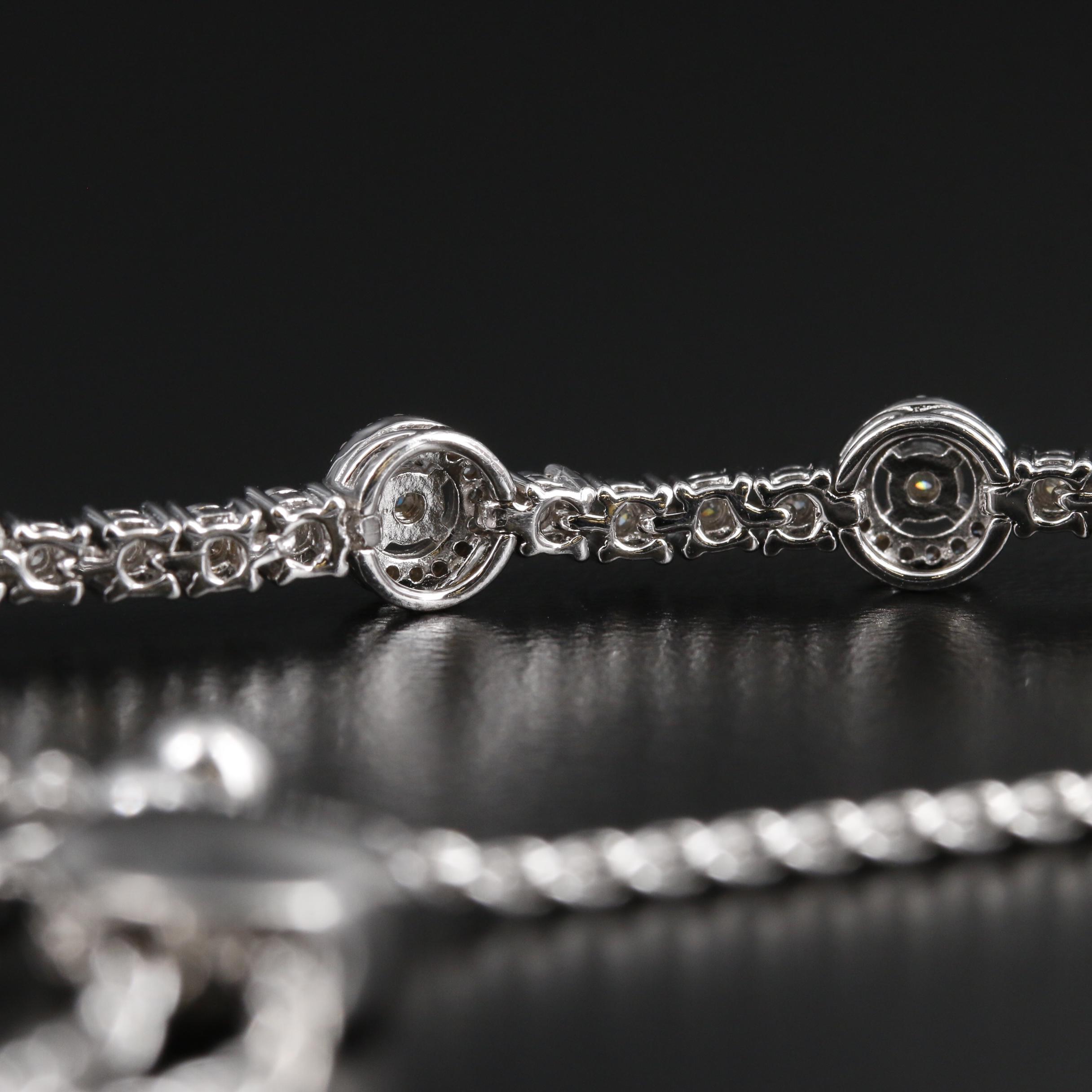Sterling Silver Diamond Bolo Bracelet