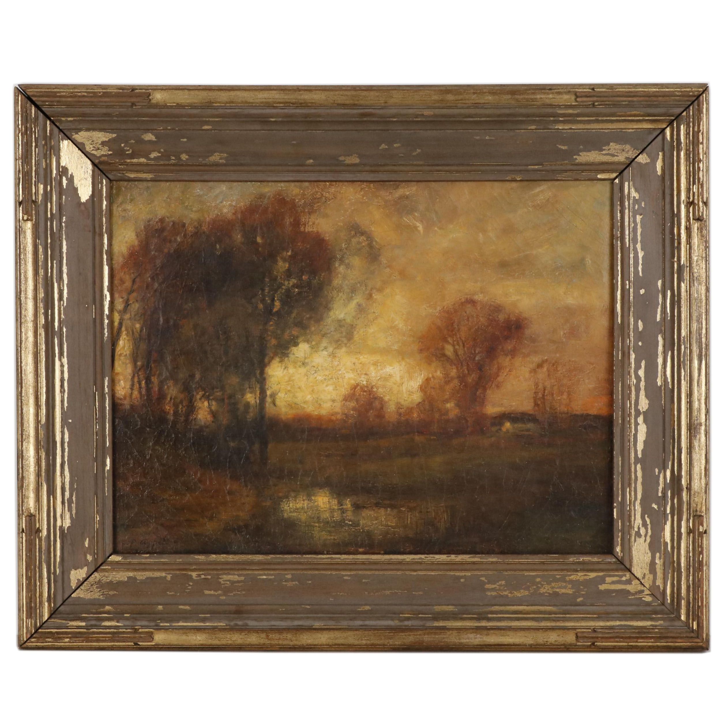 Charles P. Appel Tonalist Landscape Oil Painting