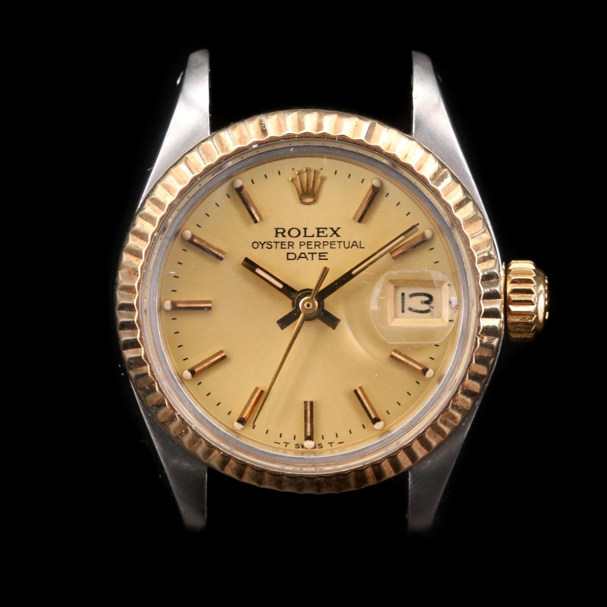 Stainless Steel and 18K Gold Rolex Datejust Watch, 1982