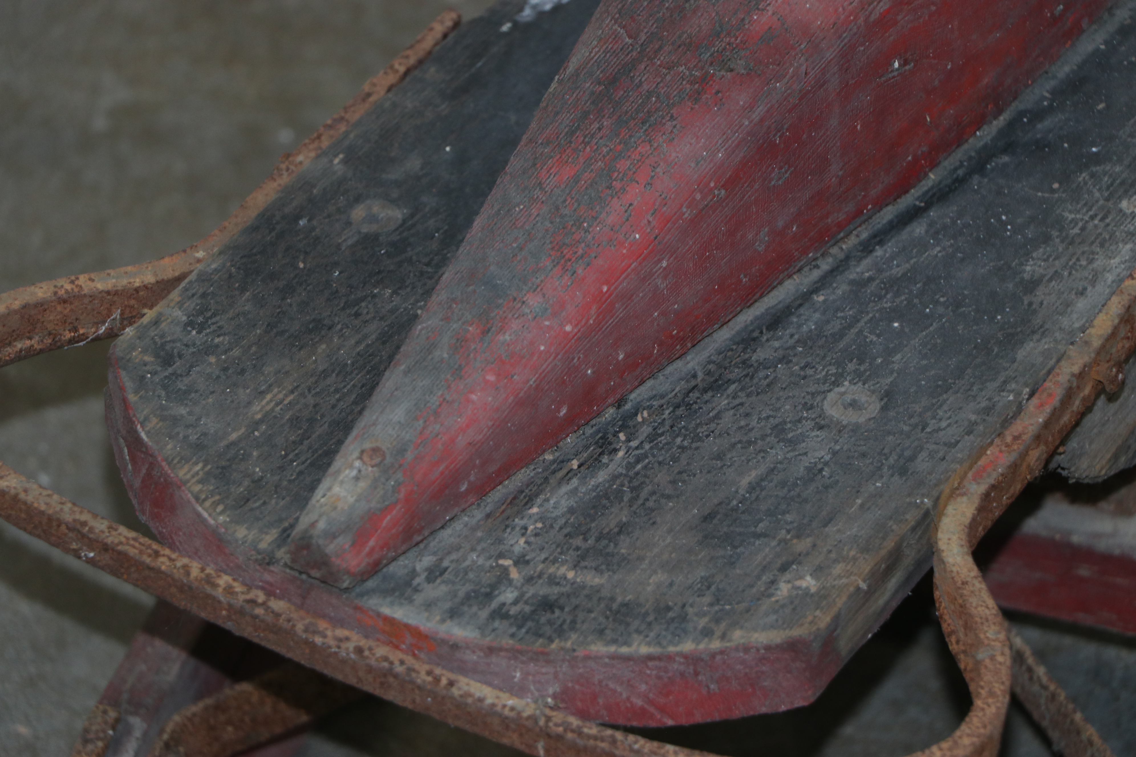 One Person Handmade Bobsled with Rocket Design, circa 1920s-1930s