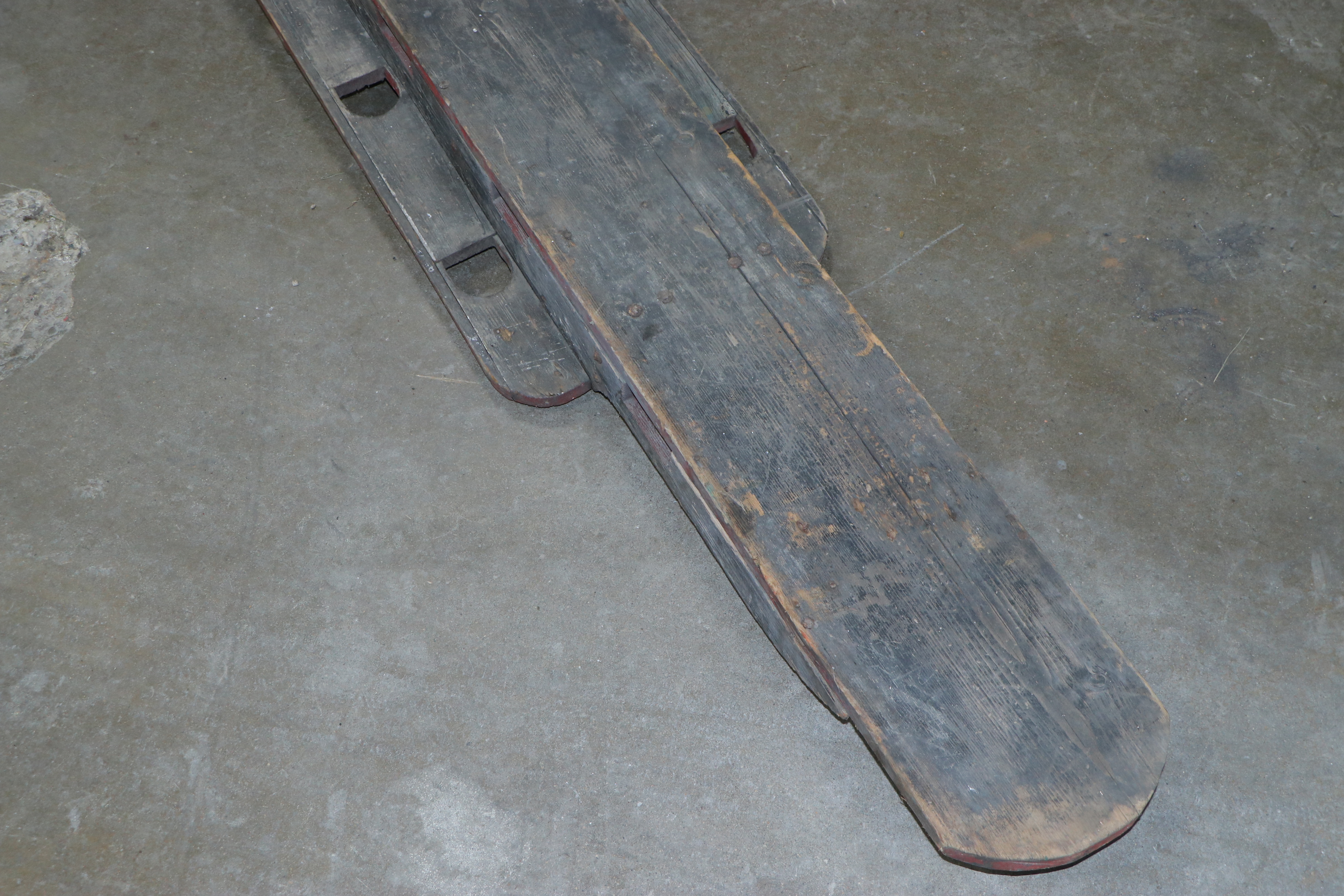 One Person Handmade Bobsled with Rocket Design, circa 1920s-1930s