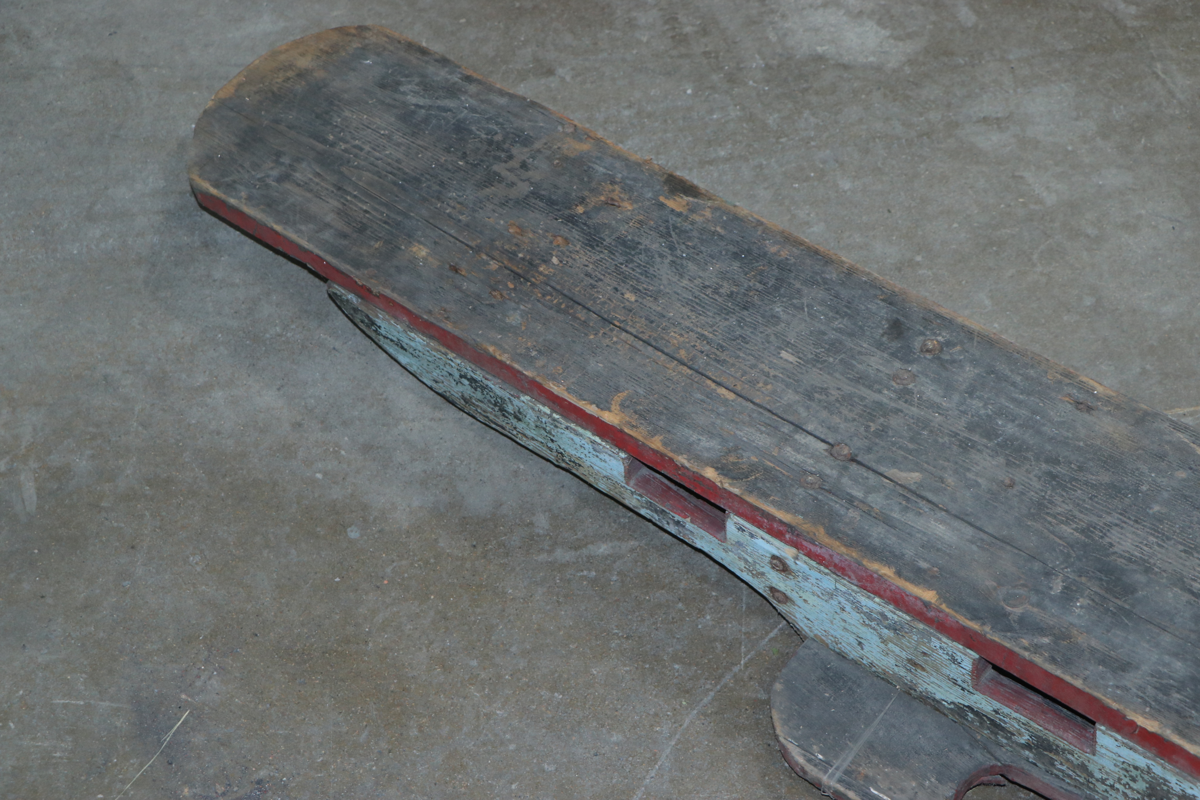 One Person Handmade Bobsled with Rocket Design, circa 1920s-1930s