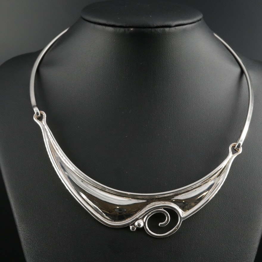 Janina Sterling Silver Collar