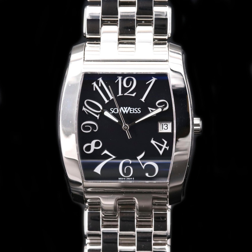 Schweiss Stainless Steel Automatic Wristwatch with Date