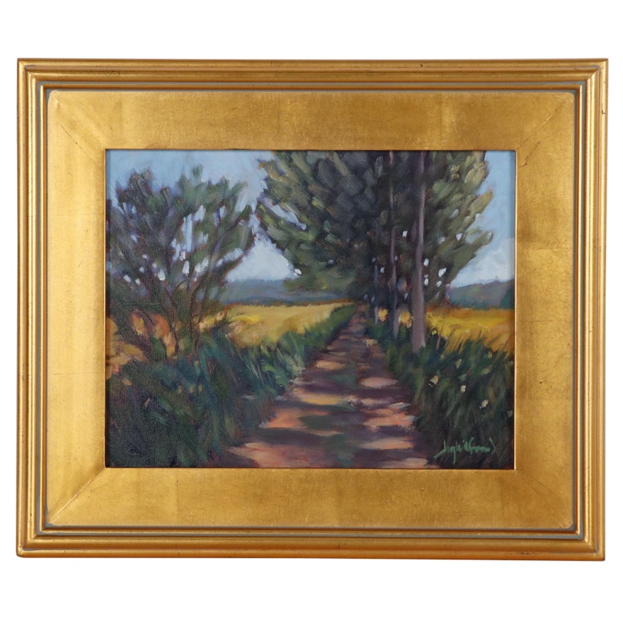 Jay Wilford Landscape Oil Painting "Farm Lane"