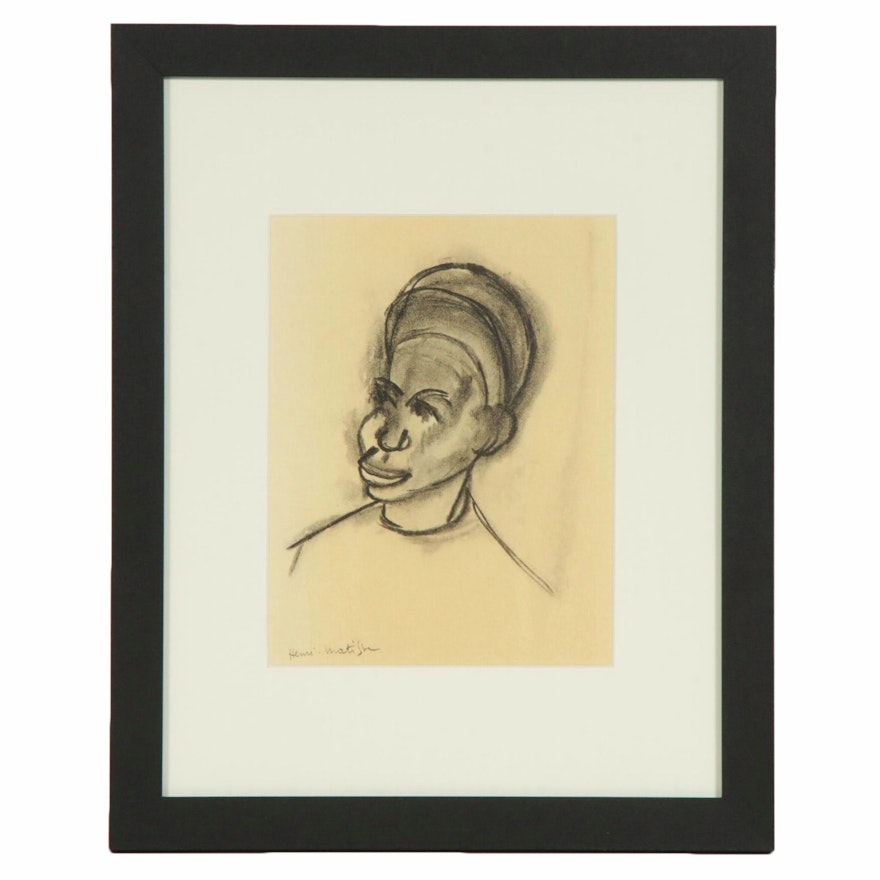 Lithograph After Henri Matisse "Soudanaise"