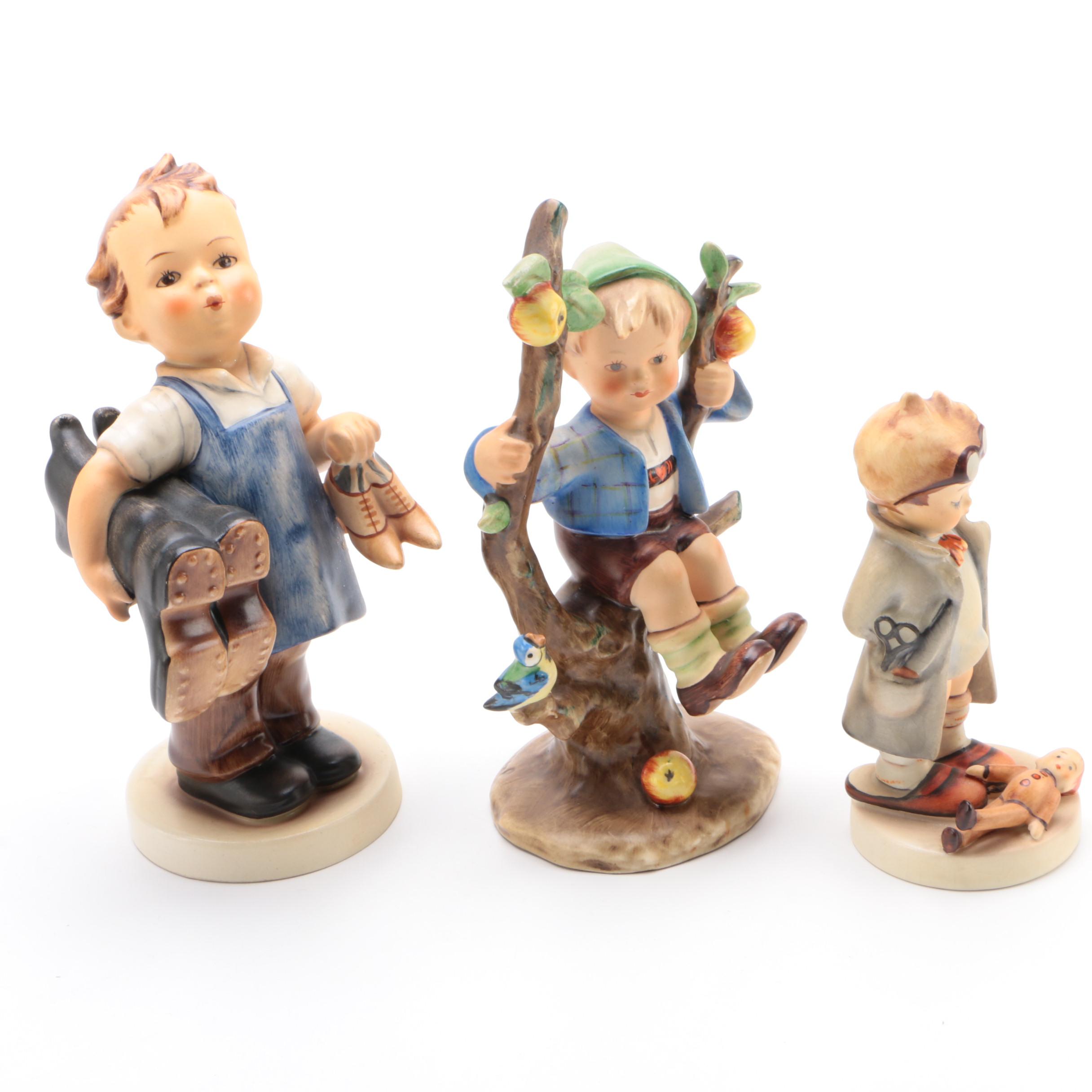 Goebel Hummel Figurines Including "Village Boy" and Others