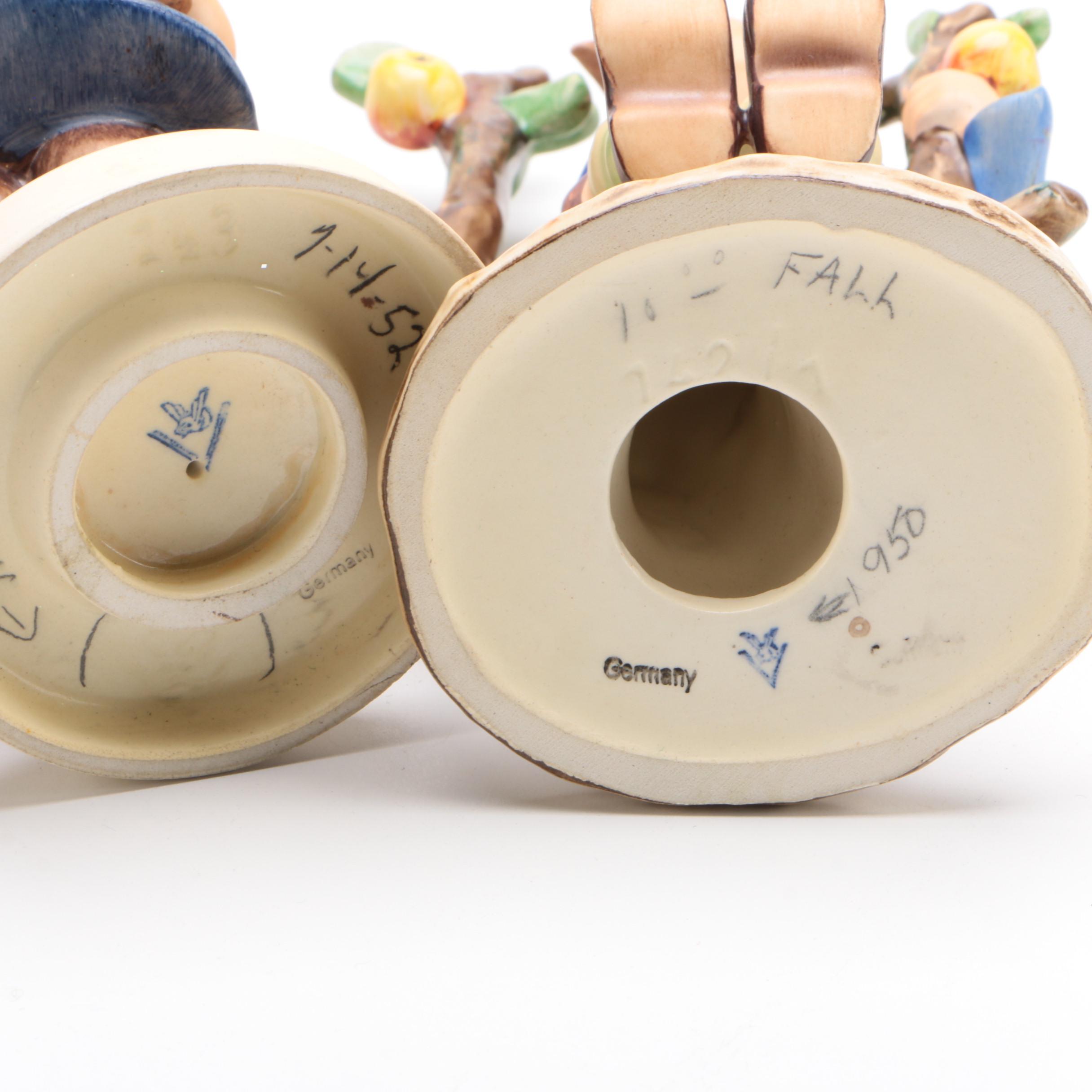 Goebel Hummel Figurines Including "Village Boy" and Others