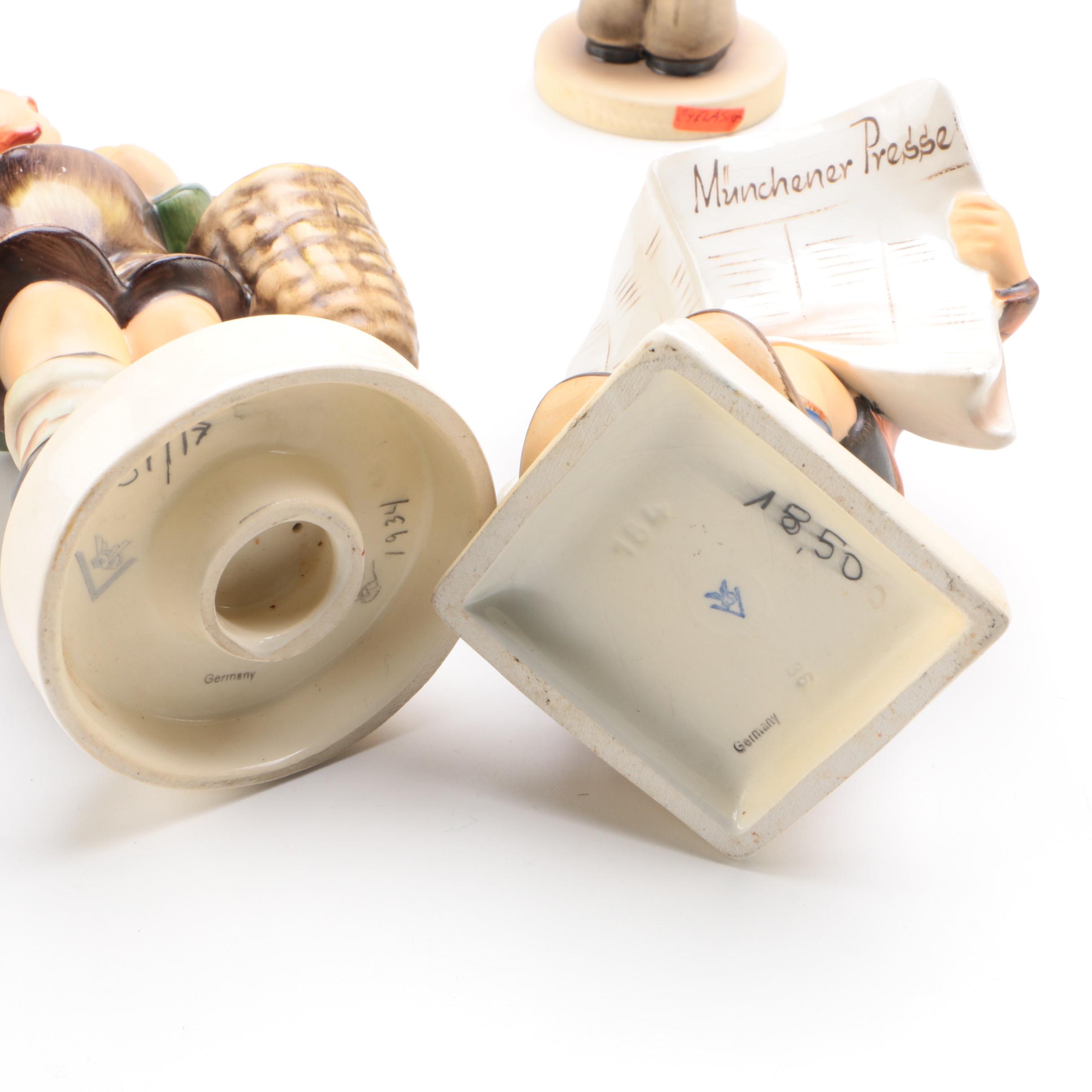 Goebel Hummel Figurines Including "Village Boy" and Others