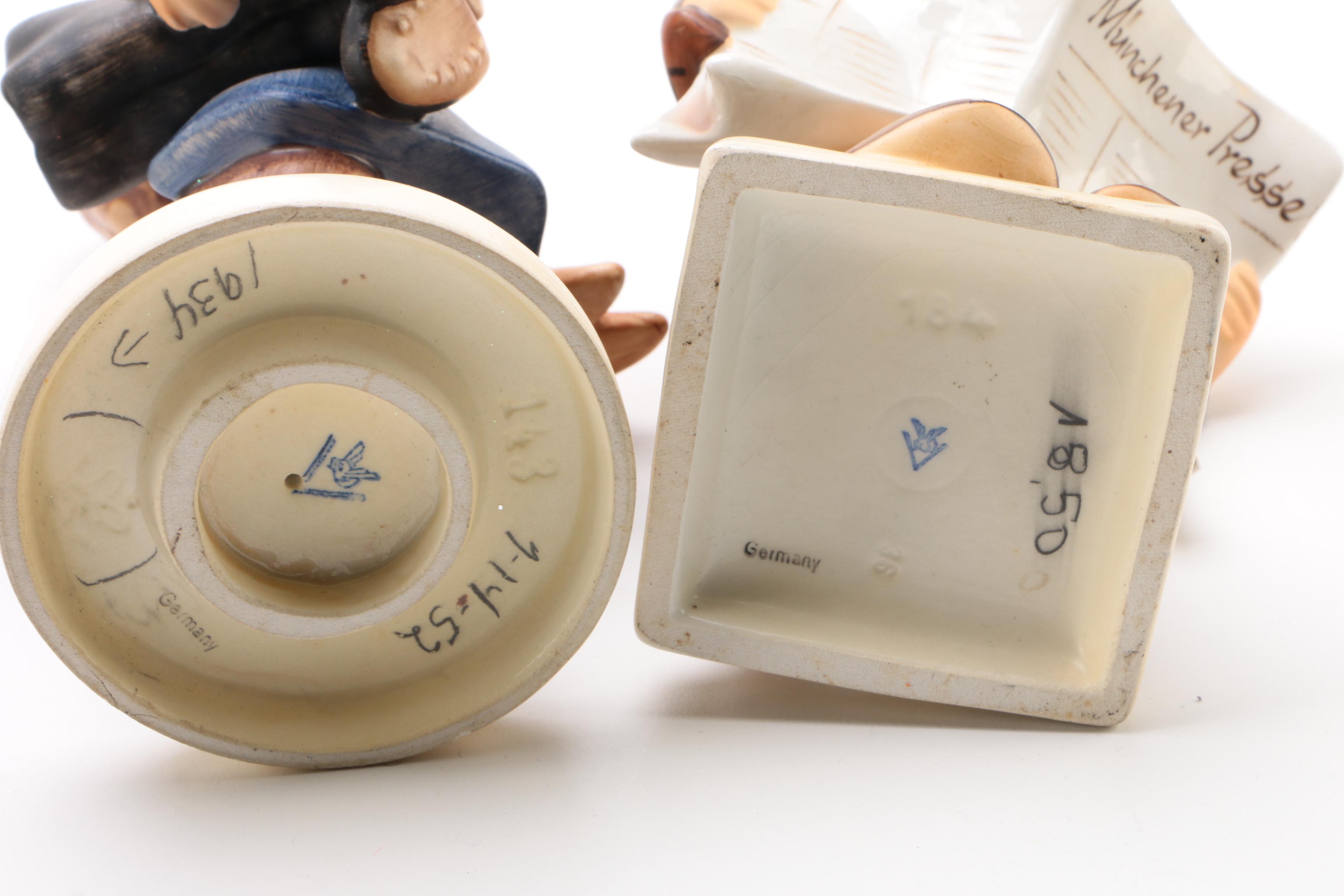 Goebel Hummel Figurines Including "Village Boy" and Others