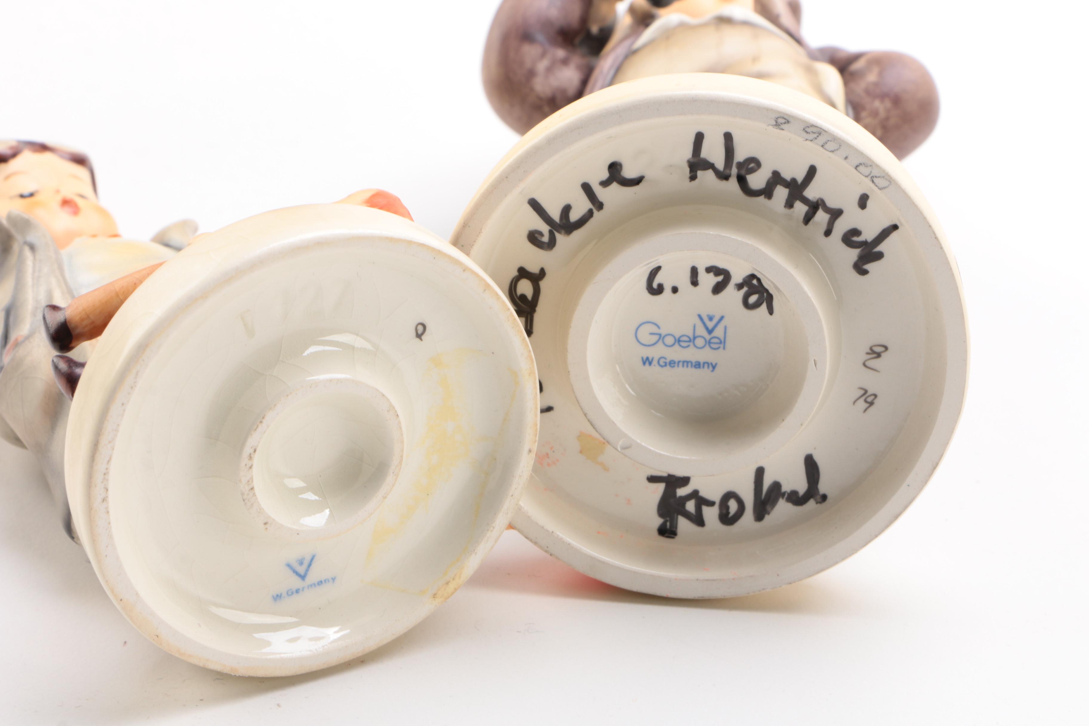 Goebel Hummel Figurines Including "Village Boy" and Others