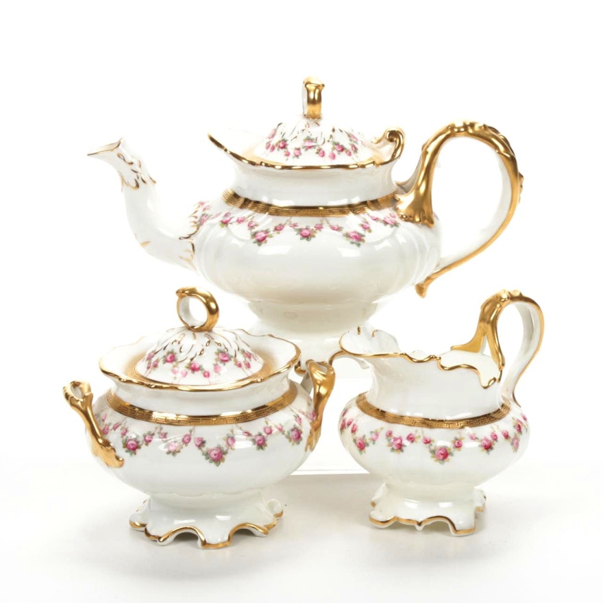 Cauldon for Tiffany & Co. Porcelain Tea Set