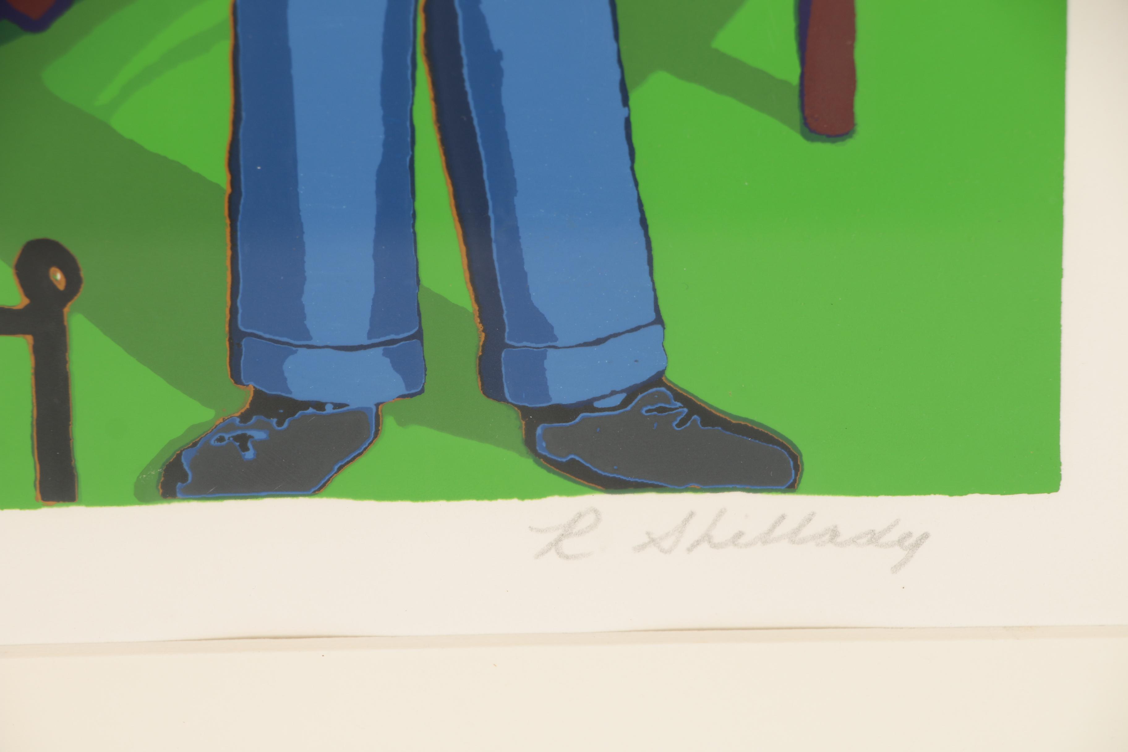 Robert Shillady Serigraph "Swan Boats at Boston Gardens"