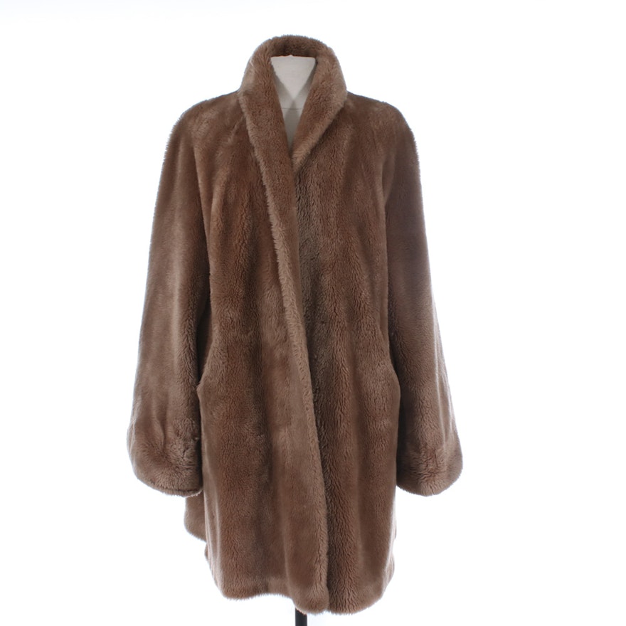 O'Neil's Borgana Faux Fur Coat, Vintage