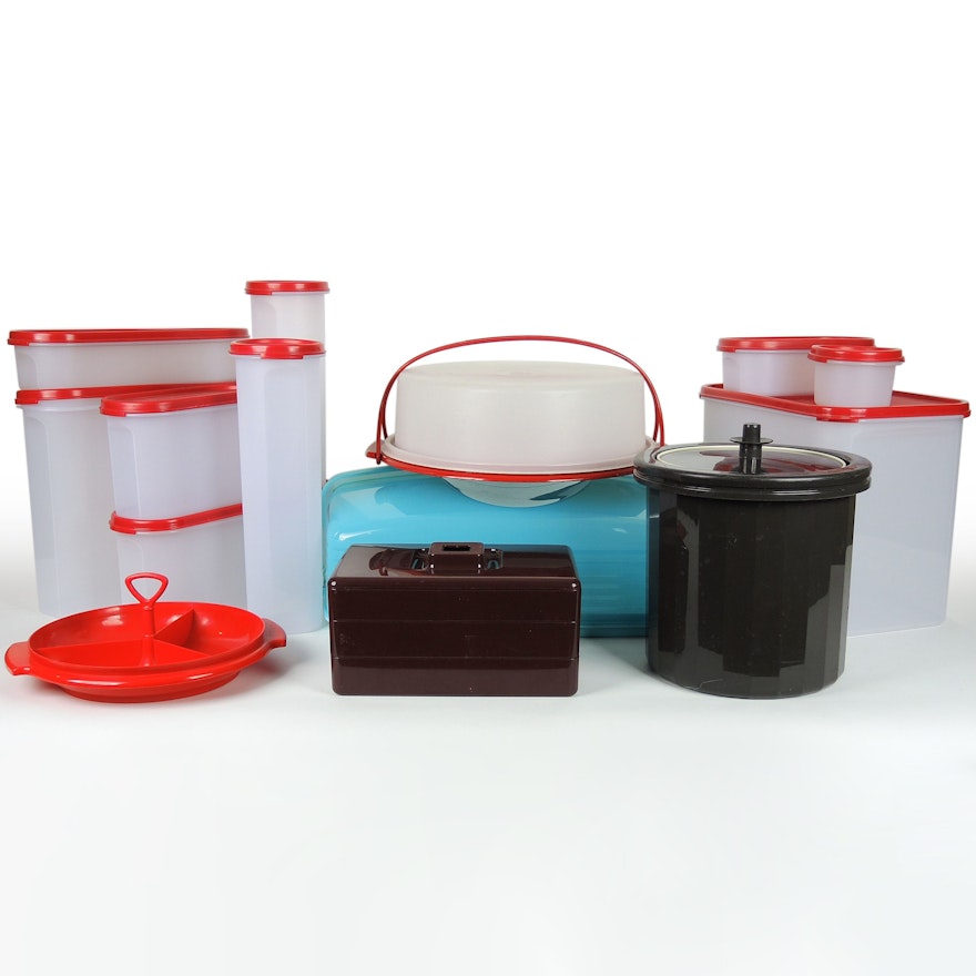 Tupperware Food Storage Containers, Mid to Late 20th Century